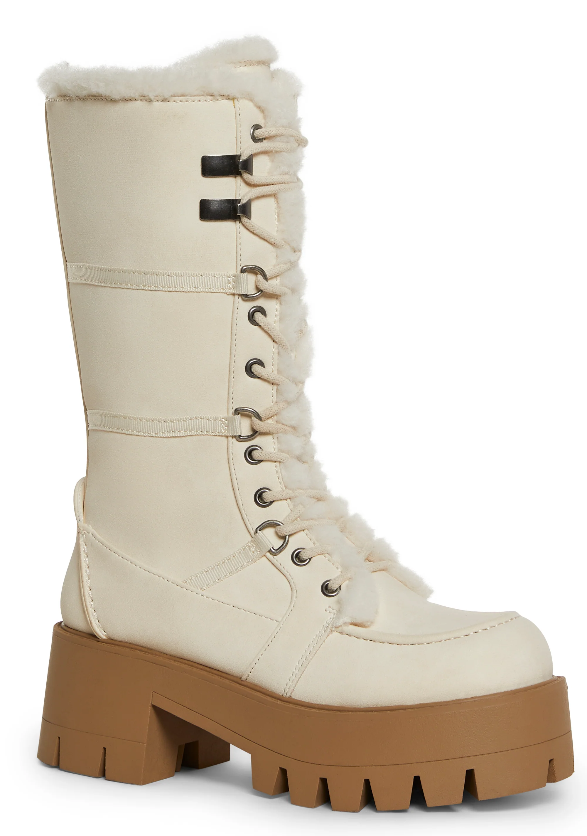 Grunge Trek Hiking Boots - White - Image 2