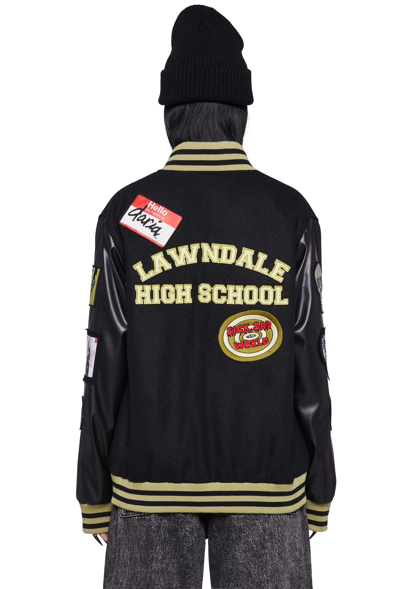 Grunge Pep Rally Varsity Jacket - Image 2