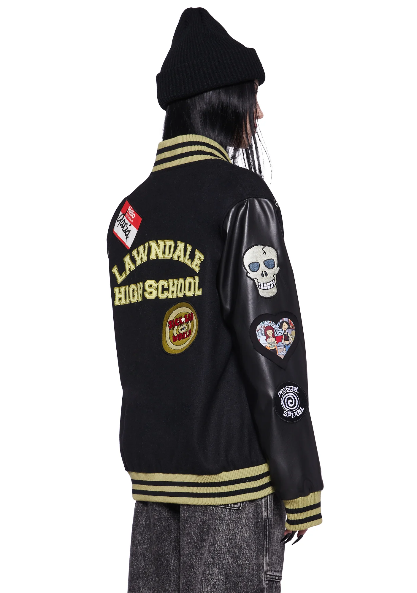 Grunge Pep Rally Varsity Jacket - Image 4