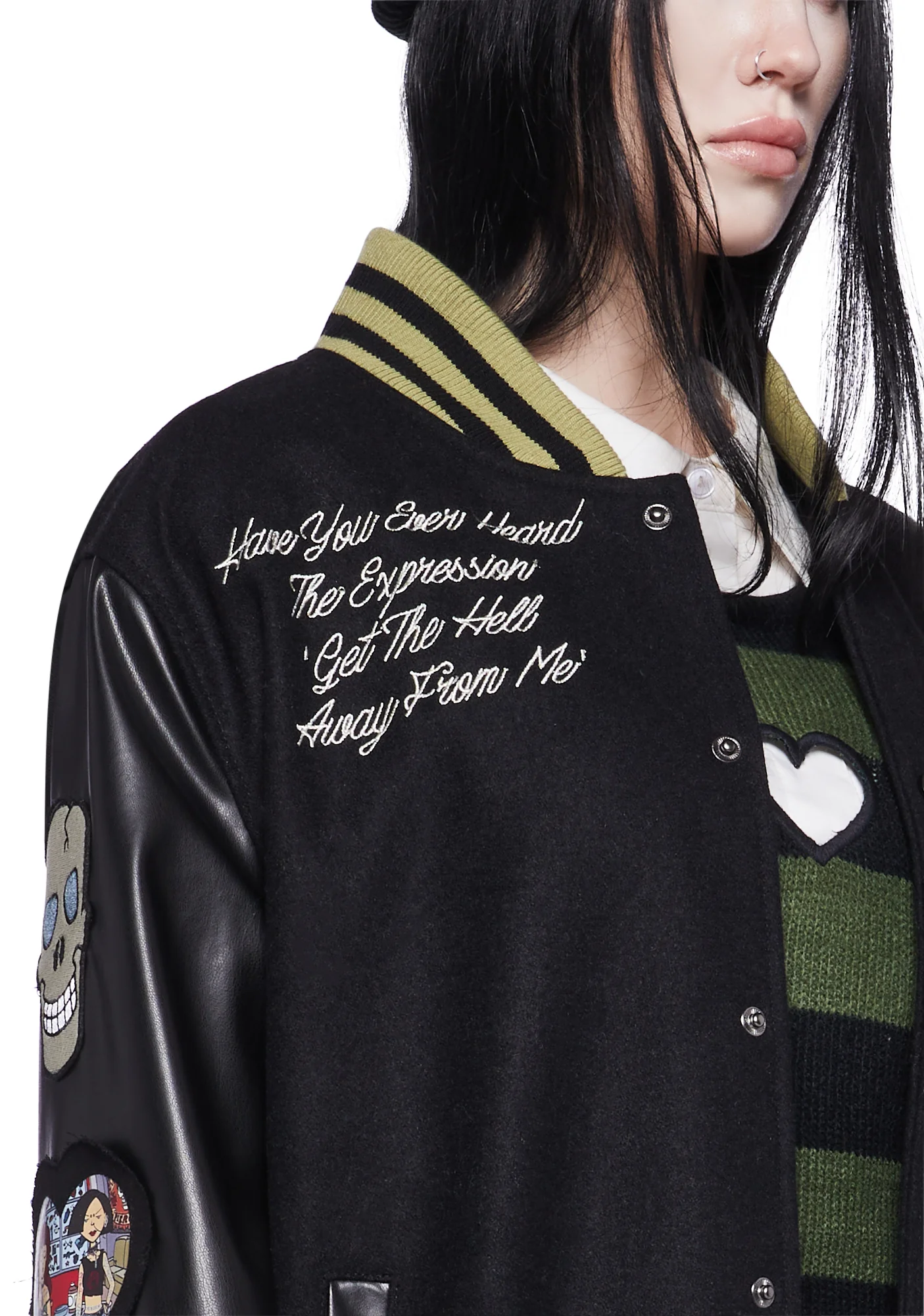 Grunge Pep Rally Varsity Jacket - Image 7