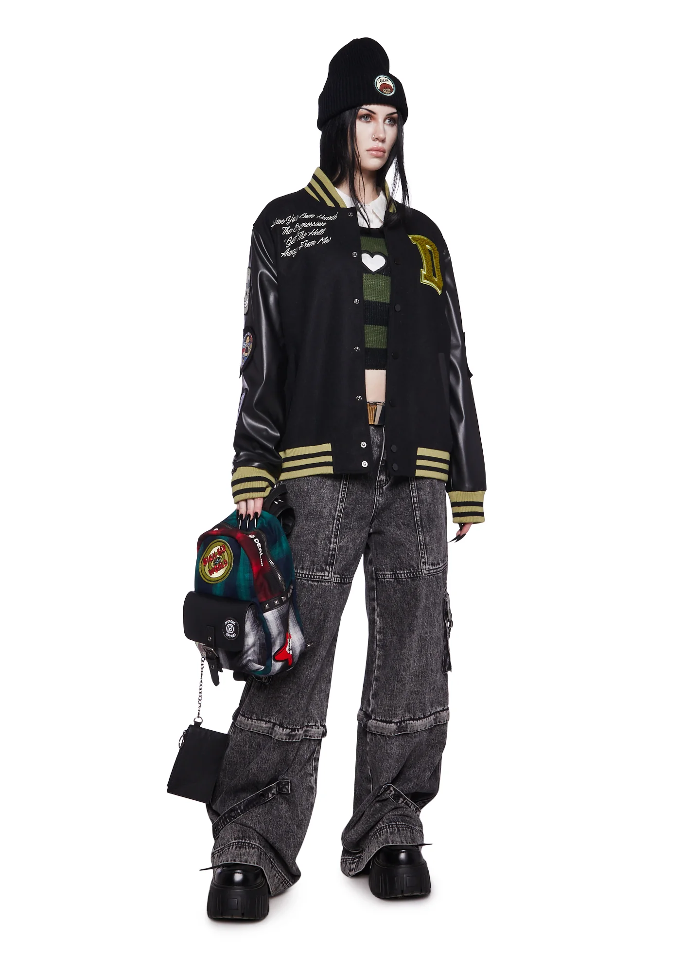 Grunge Pep Rally Varsity Jacket - Image 8