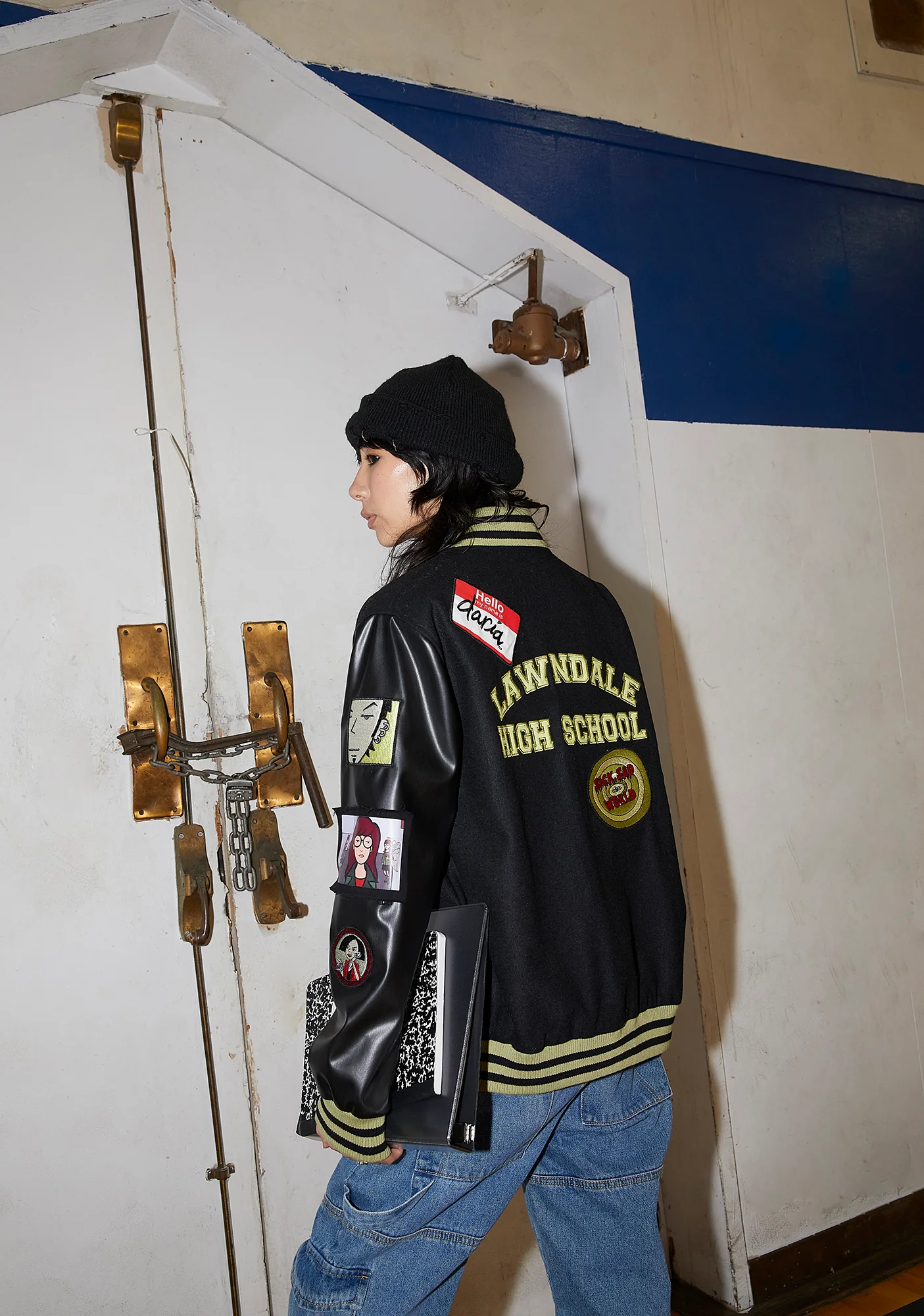 Grunge Pep Rally Varsity Jacket - Image 9
