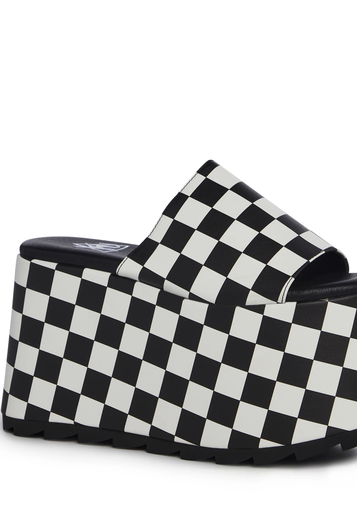 Gwen Platform Sandals - Checkered - Image 2