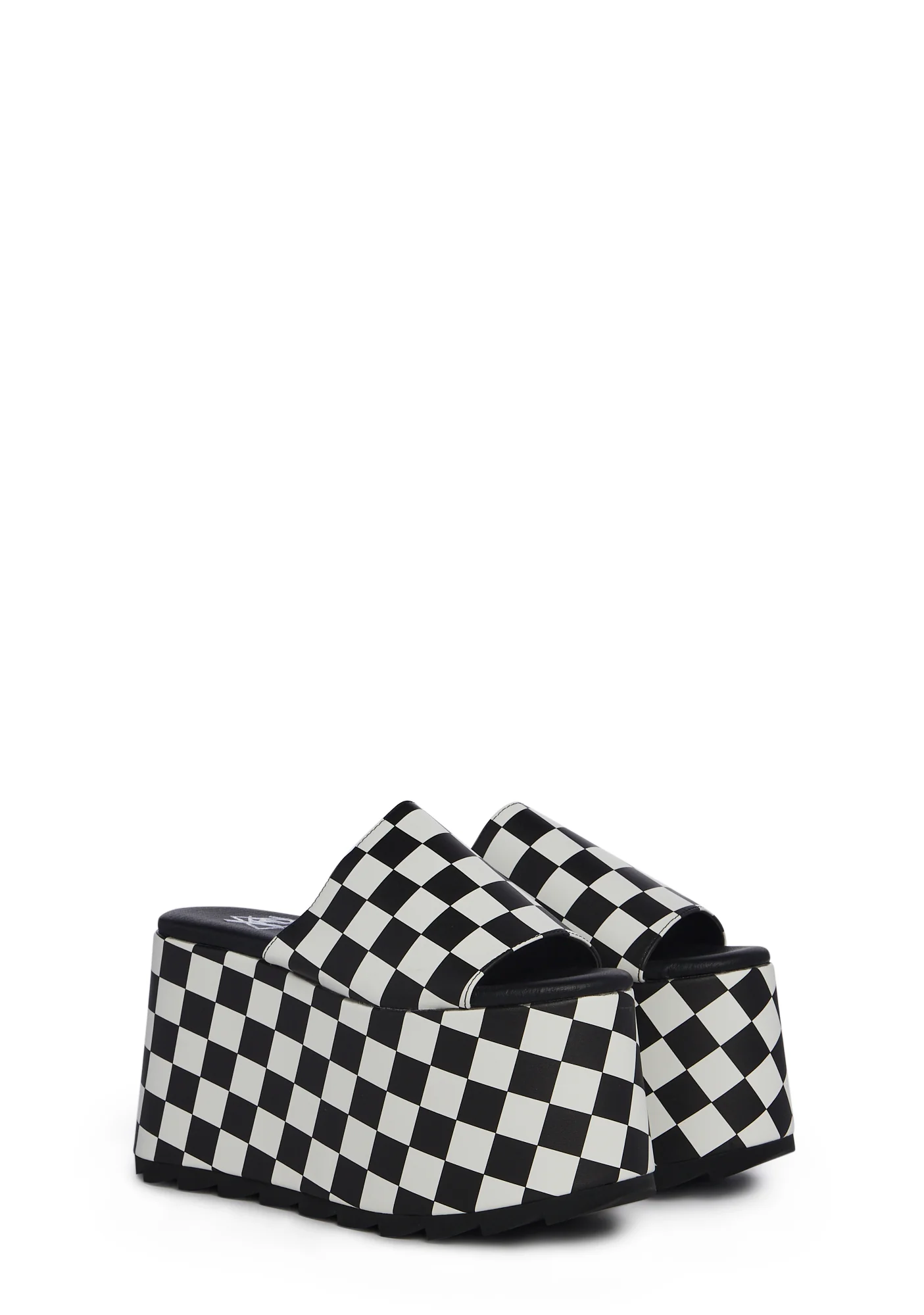 Gwen Platform Sandals - Checkered - Image 3