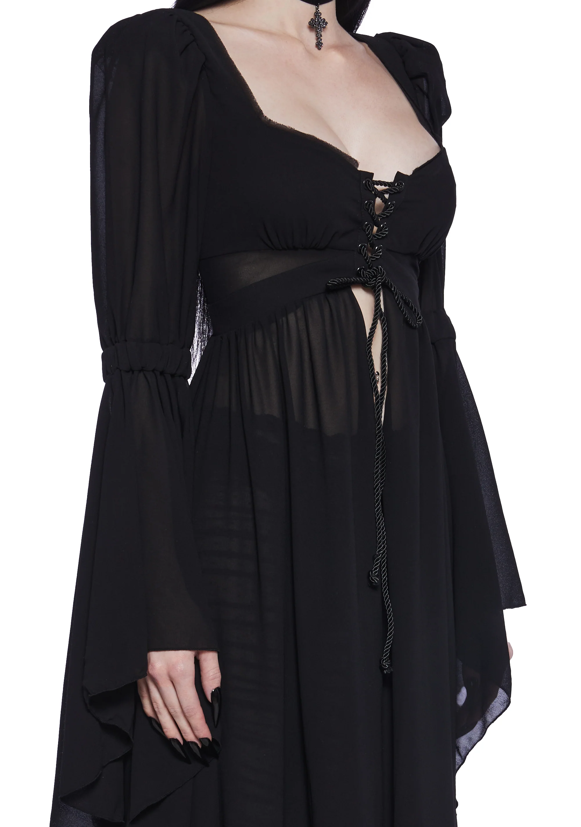 Hail To The Guardians Long Sleeve Top - Black - Image 5