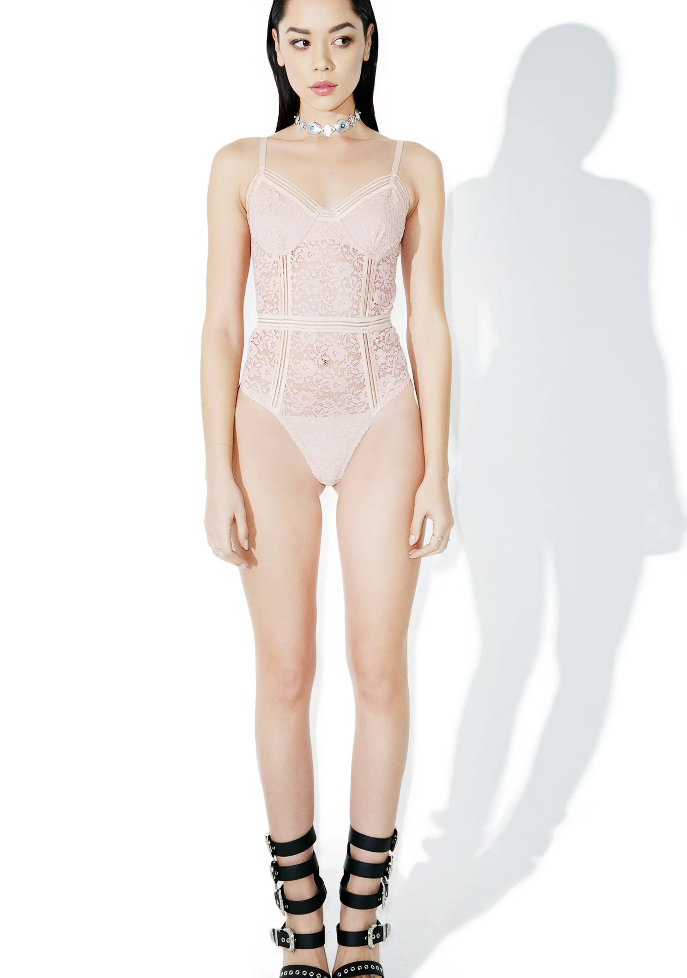 Halation Lace Bodysuit - Image 3
