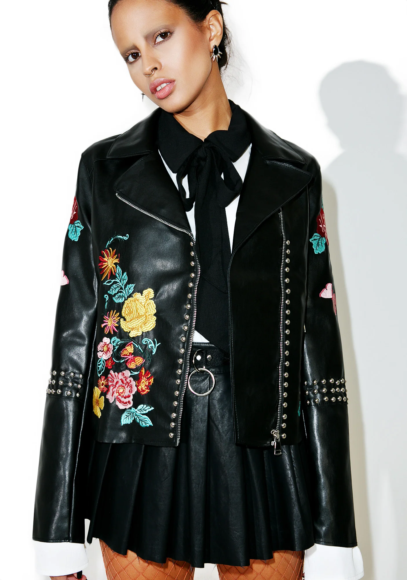 Halcyon Embroidered Moto Jacket - Image 4