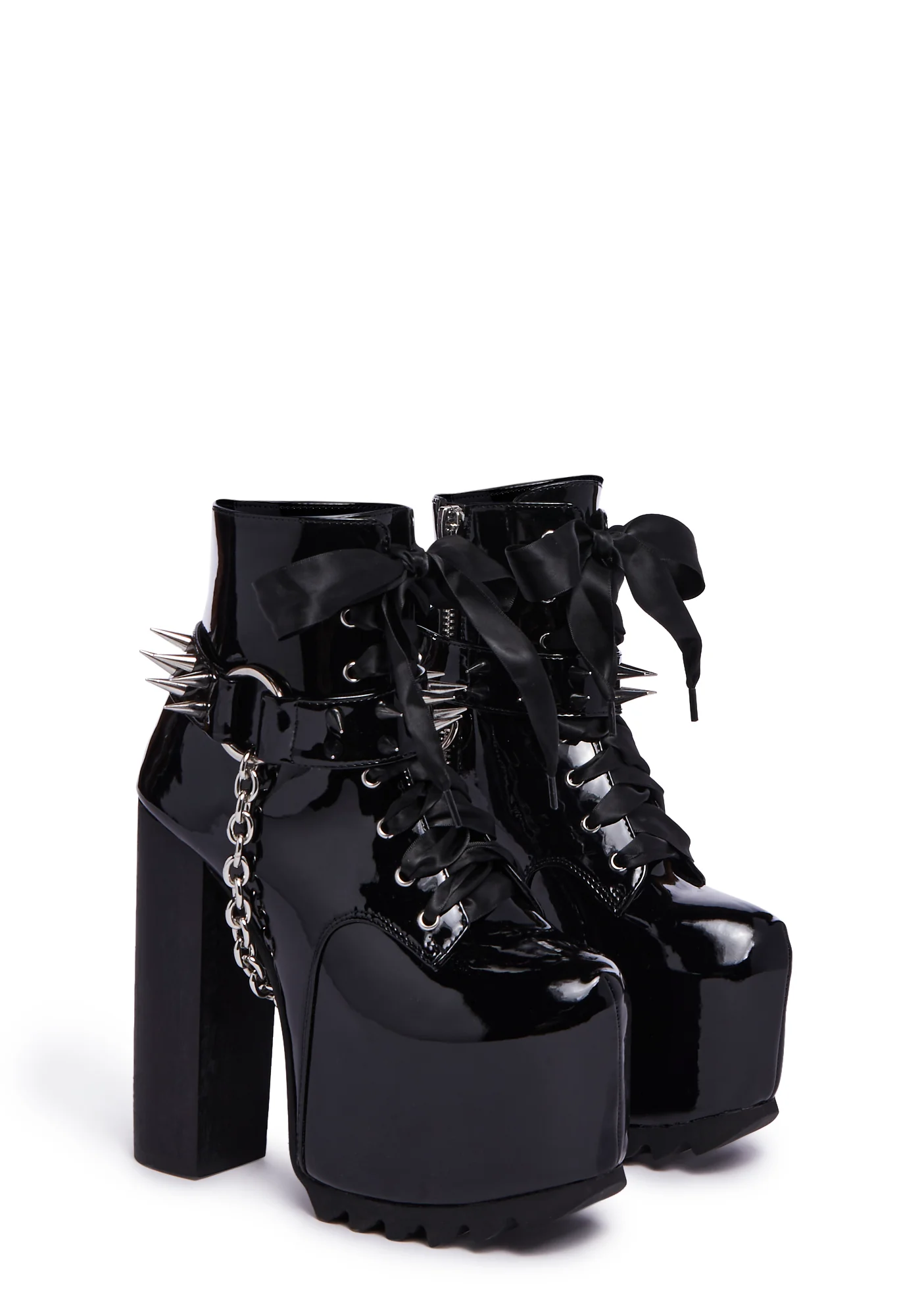 Half Hearted Premonition Platform Boots - Black - Image 3