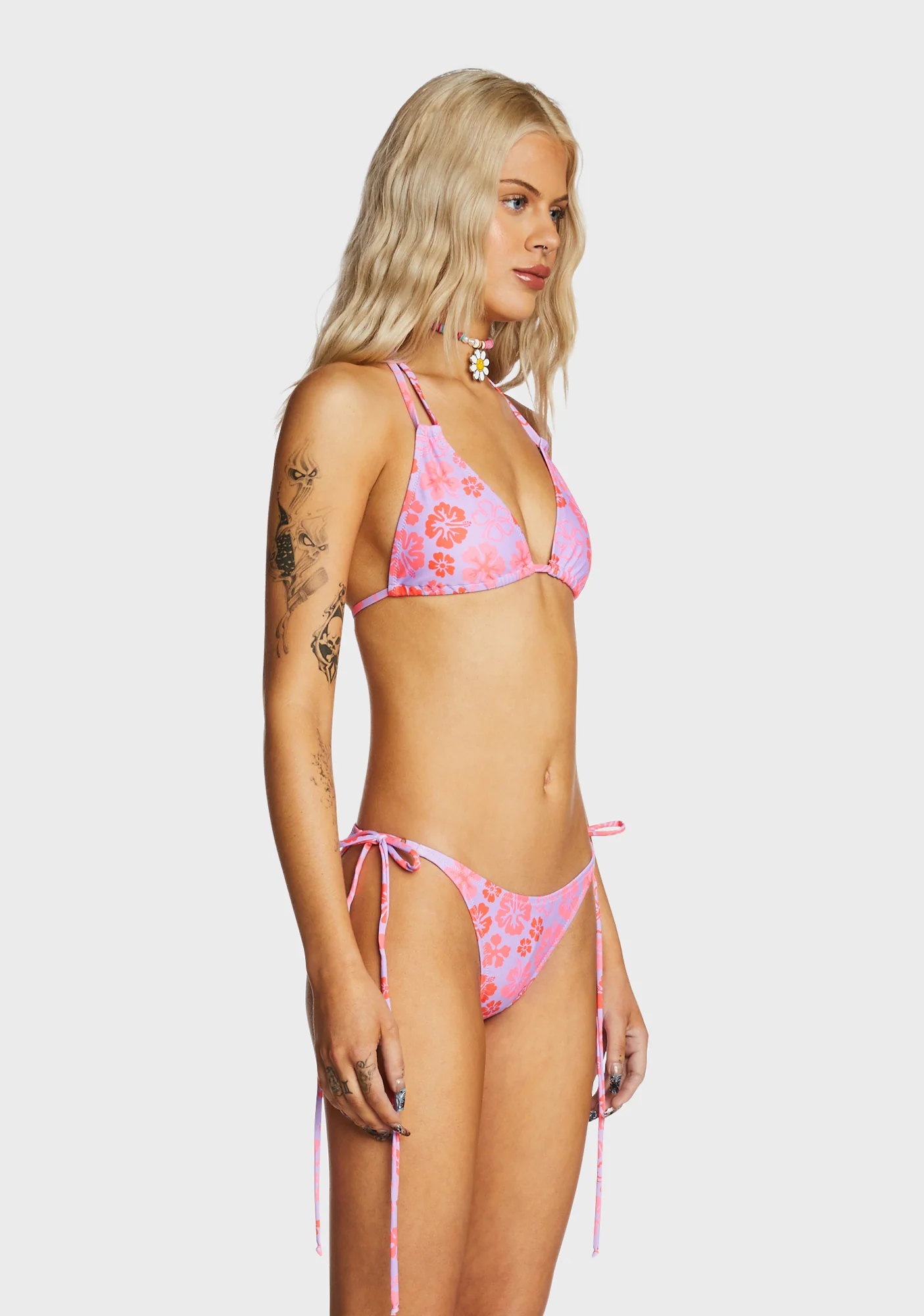 Halter Bralette Bikini Top - Cherry Berry - Image 4