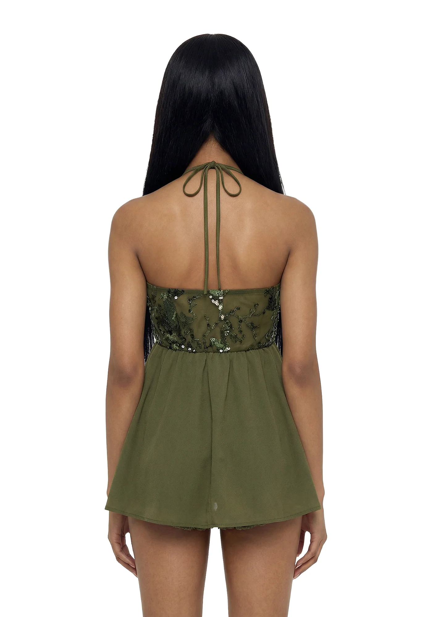 Stella Sequin Halter Top - Image 4