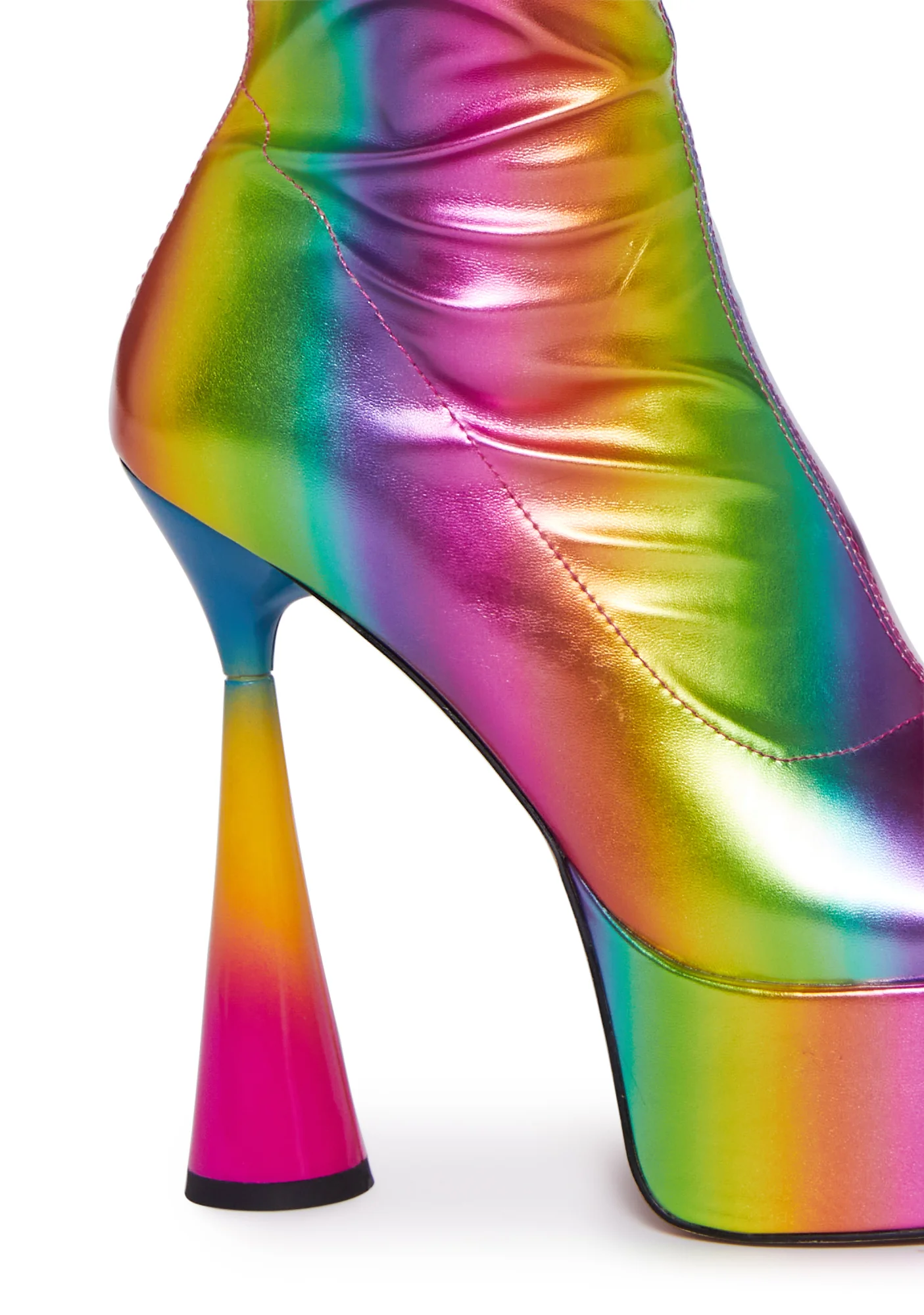 Ham Rainbow Platform Boots - Image 2
