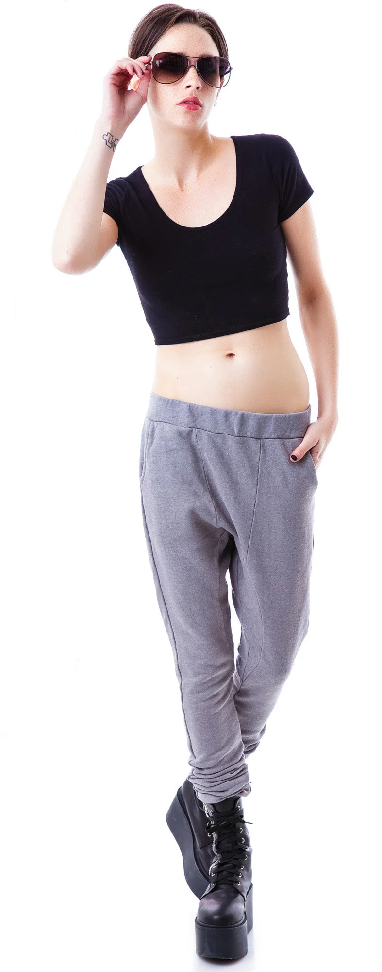Hammer Time Drop Crotch Pants - Off White - Image 11