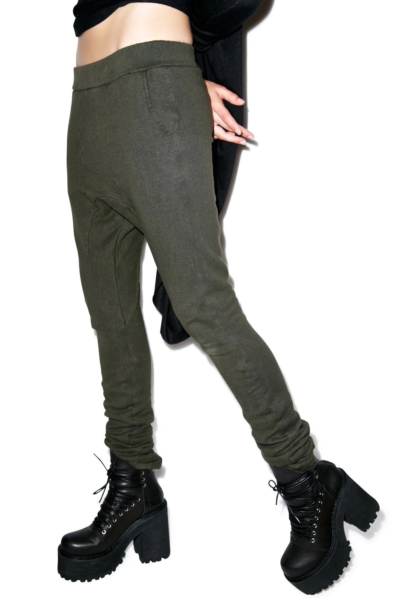 Hammer Time Drop Crotch Pants - Off White - Image 17