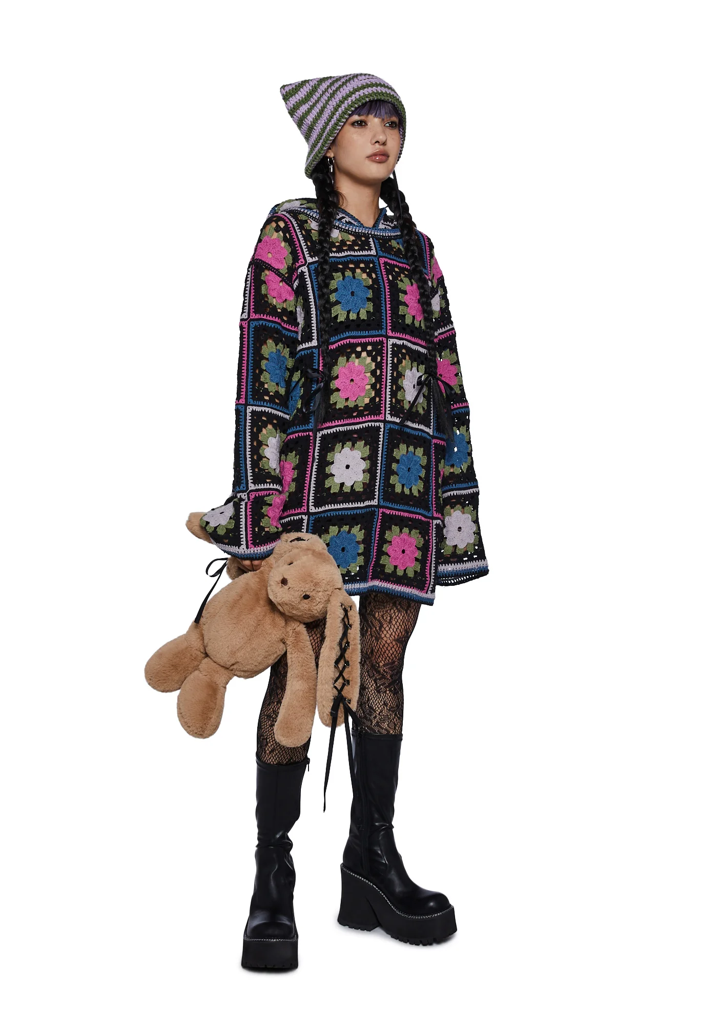 Hand Me Down Crochet Hoodie - Image 2