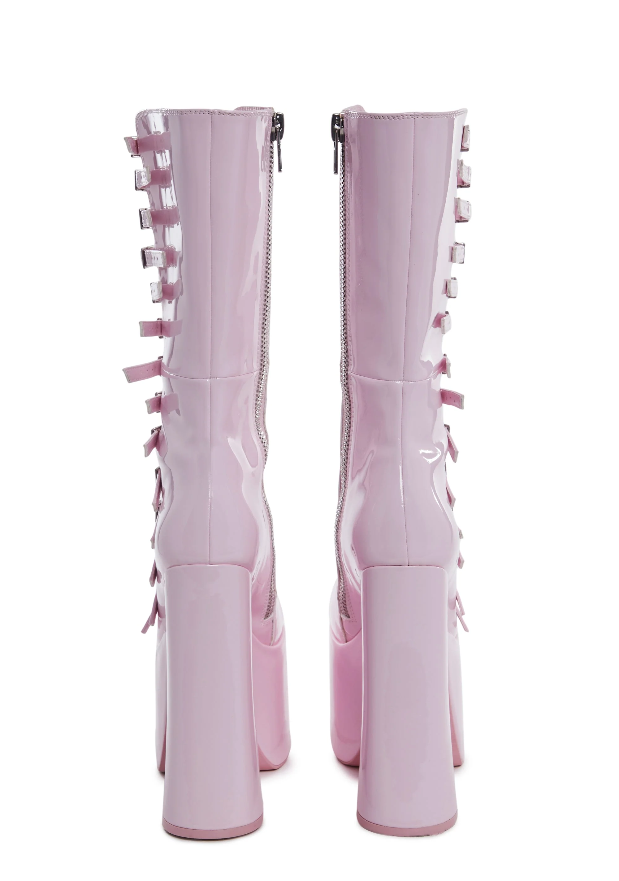 Hardcore Dazzle Platform Boots - Pink - Image 4