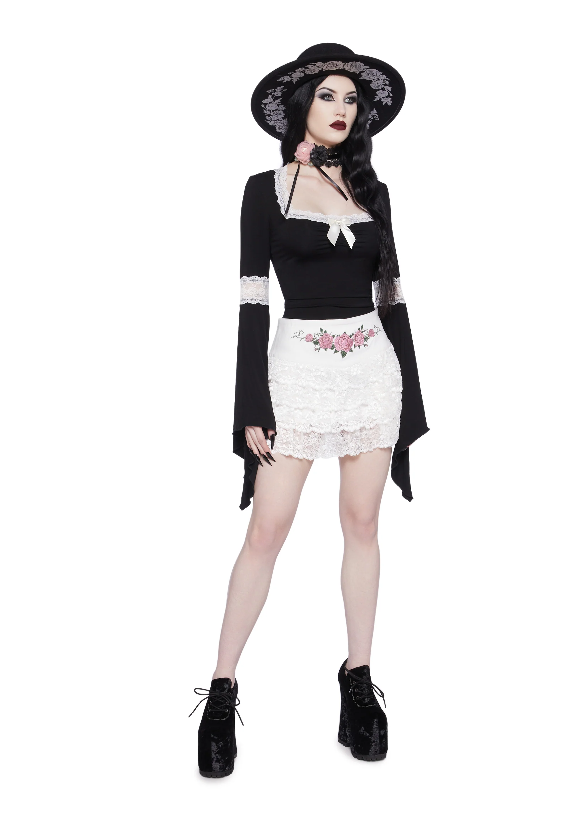 Hardcore Goth Long Sleeve Top - Image 2