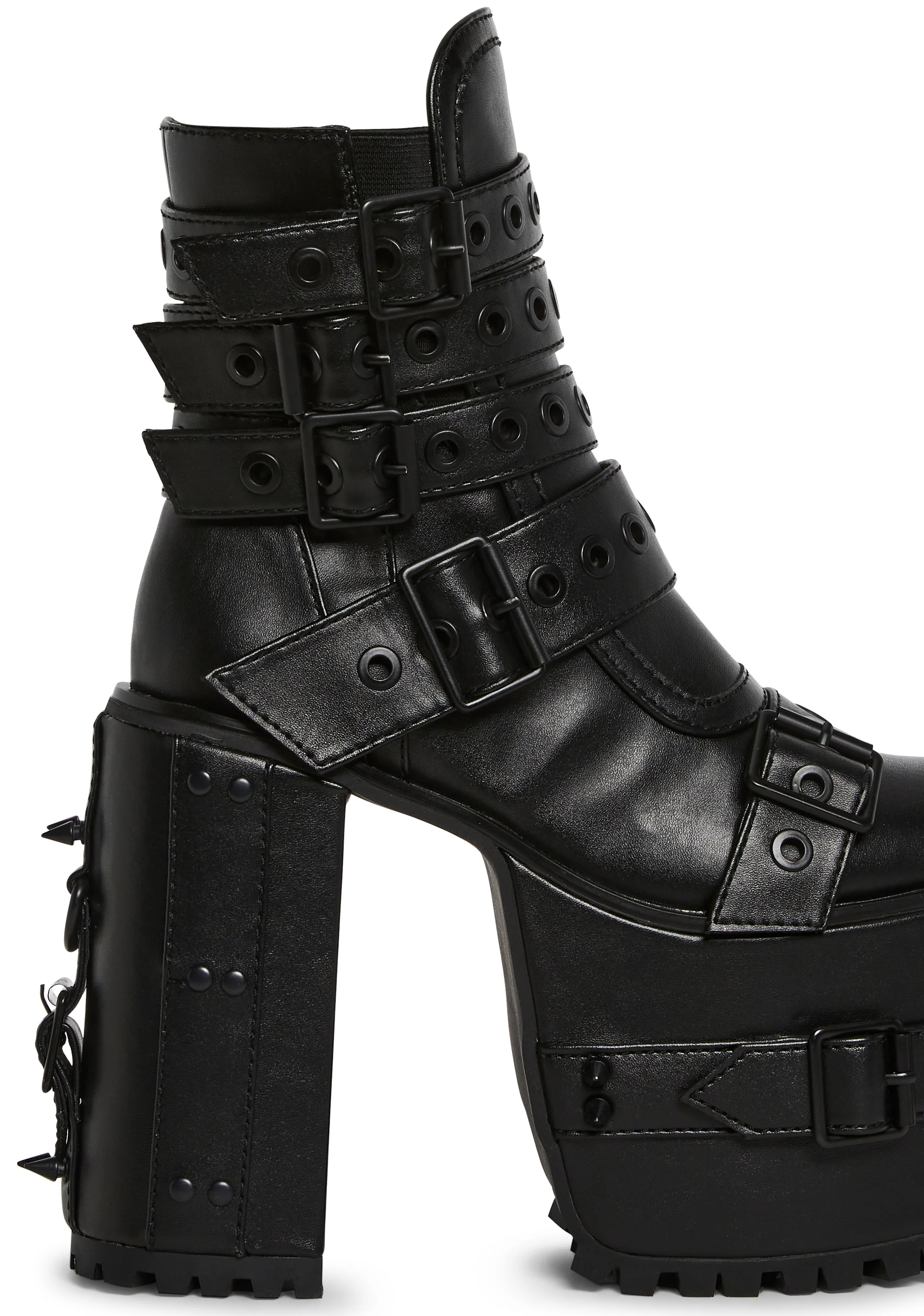 Hardcore Life Buckle Boots - Black - Image 2