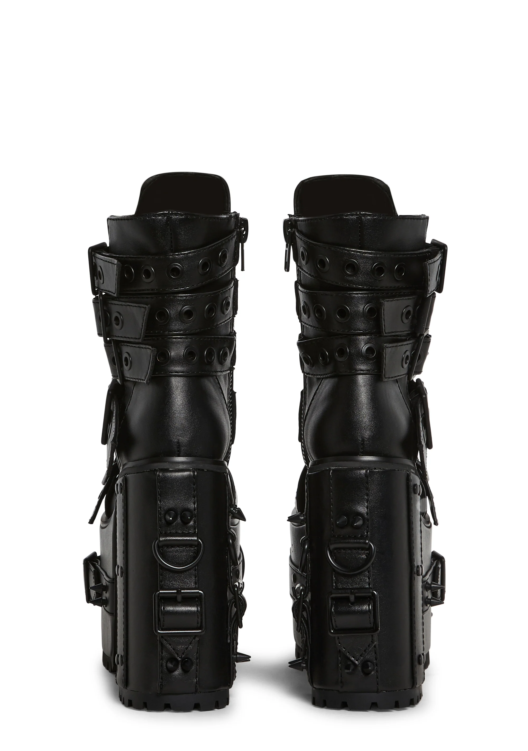 Hardcore Life Buckle Boots - Black - Image 4