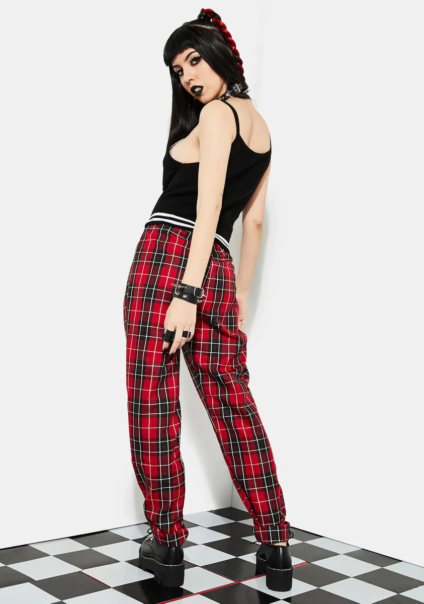 Hate To Love Plaid Trousers - Image 4