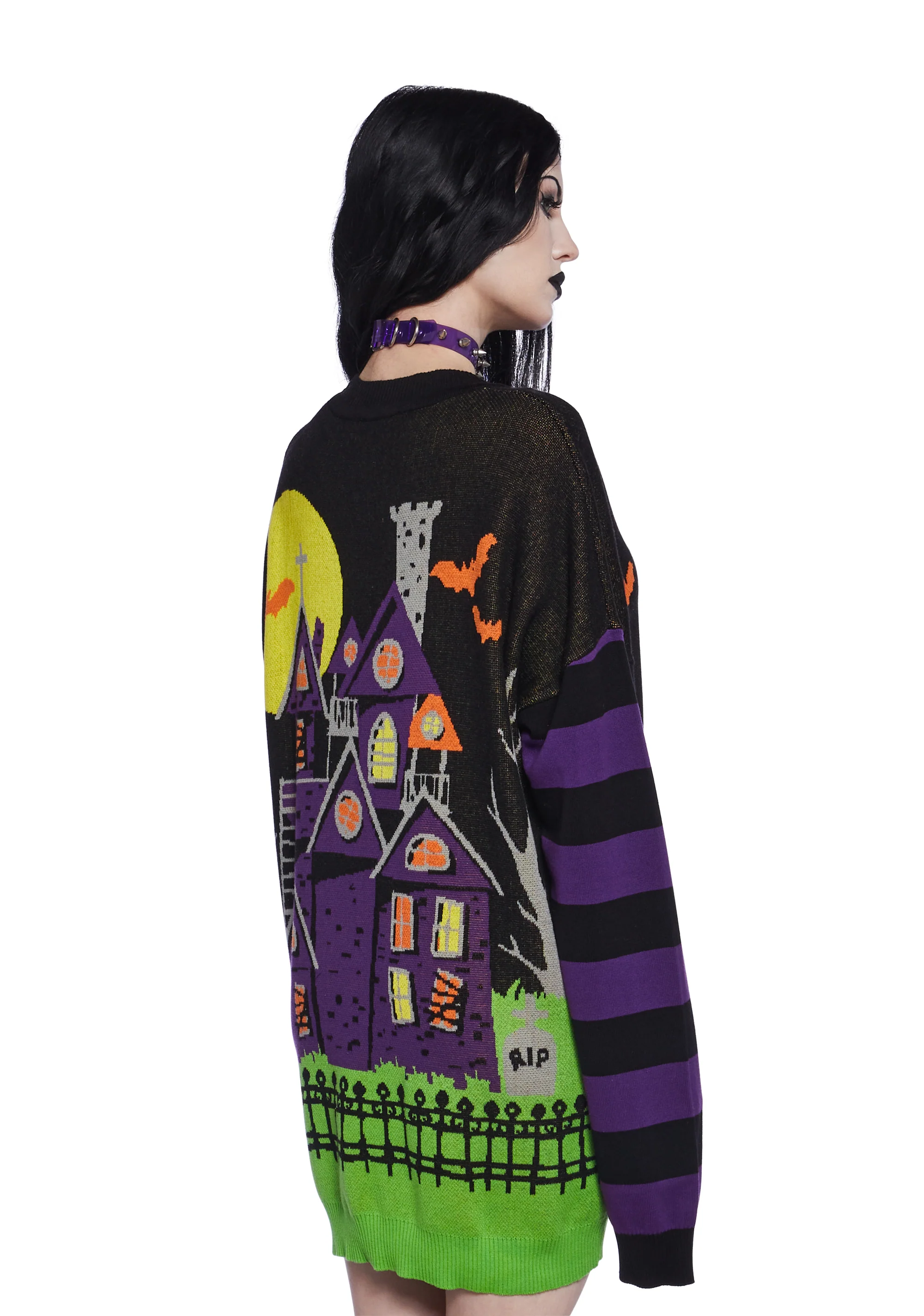 Eerie Estate Intarsia Sweater - Image 4