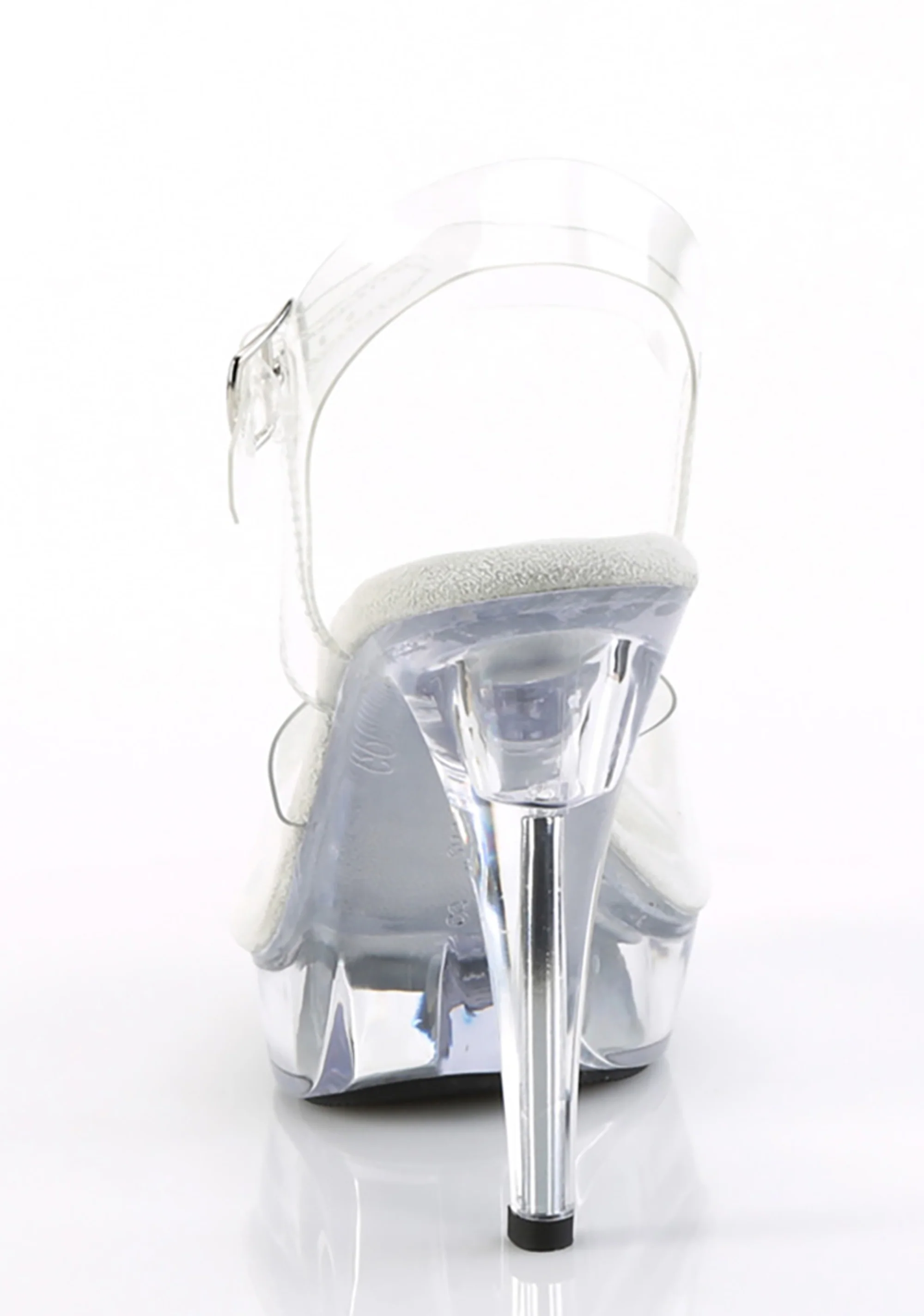 Cocktail-508 Platform Ankle Strap Sandal-Clear - Image 3