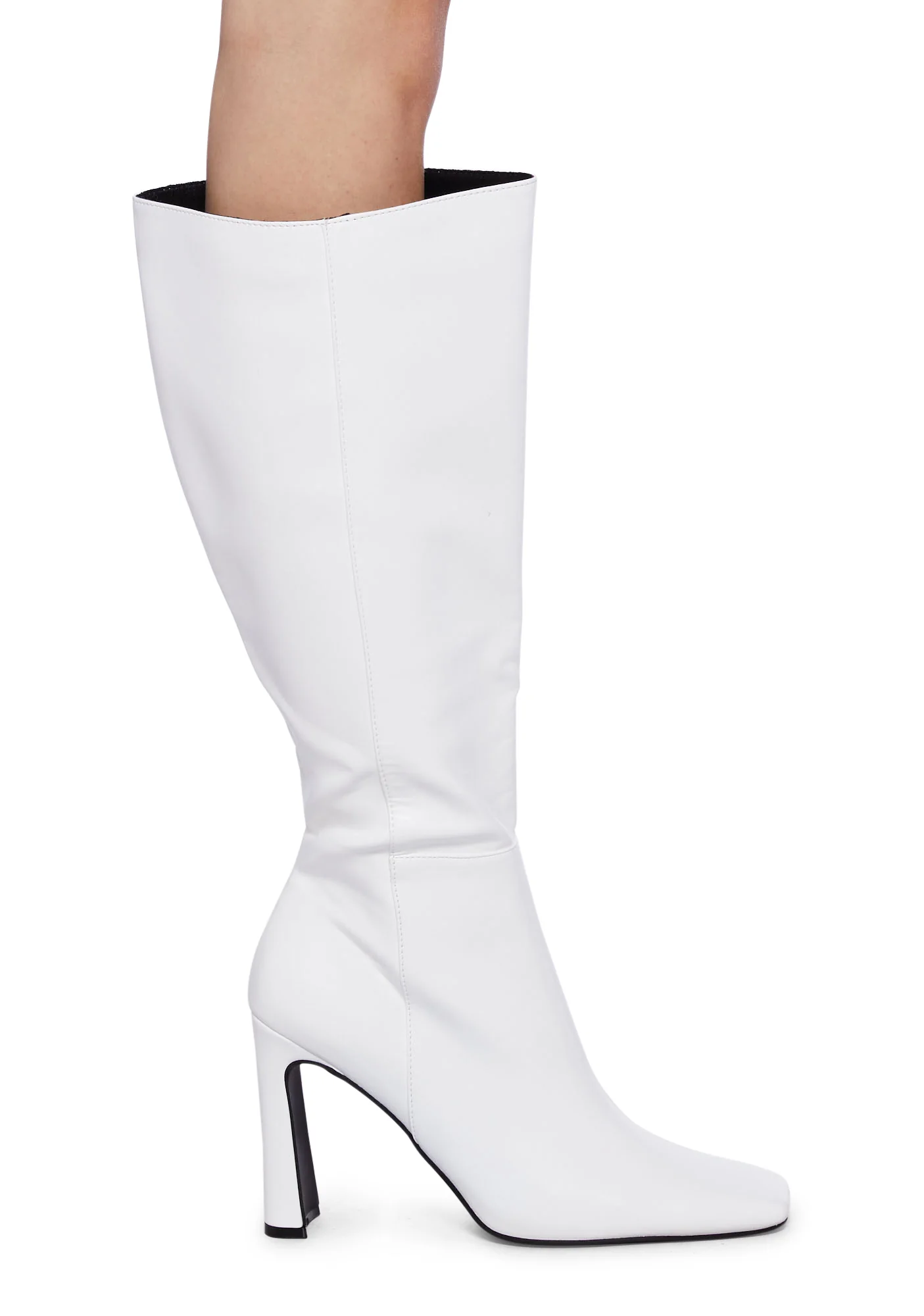 Haute Walk Knee High Boots-White