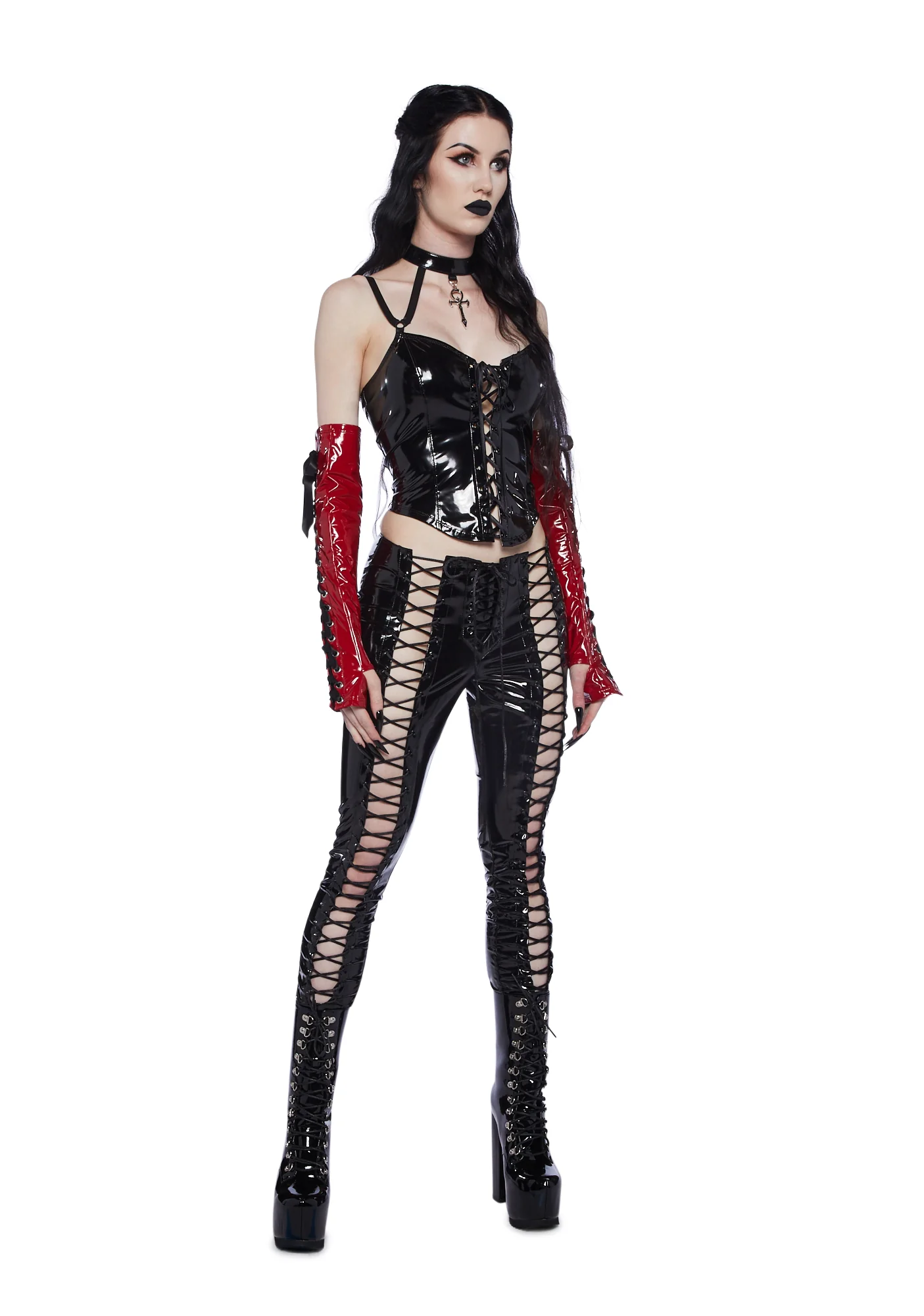 Have Mercy Lace Up Top - Image 2