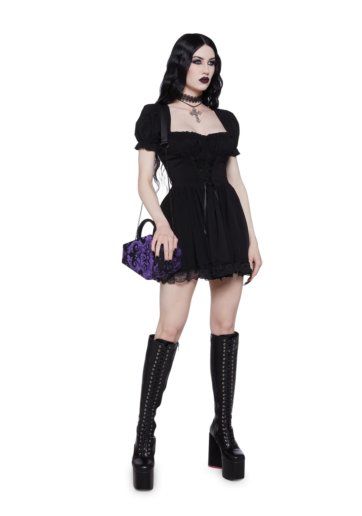 Hazy Haunting Mini Dress - Image 2