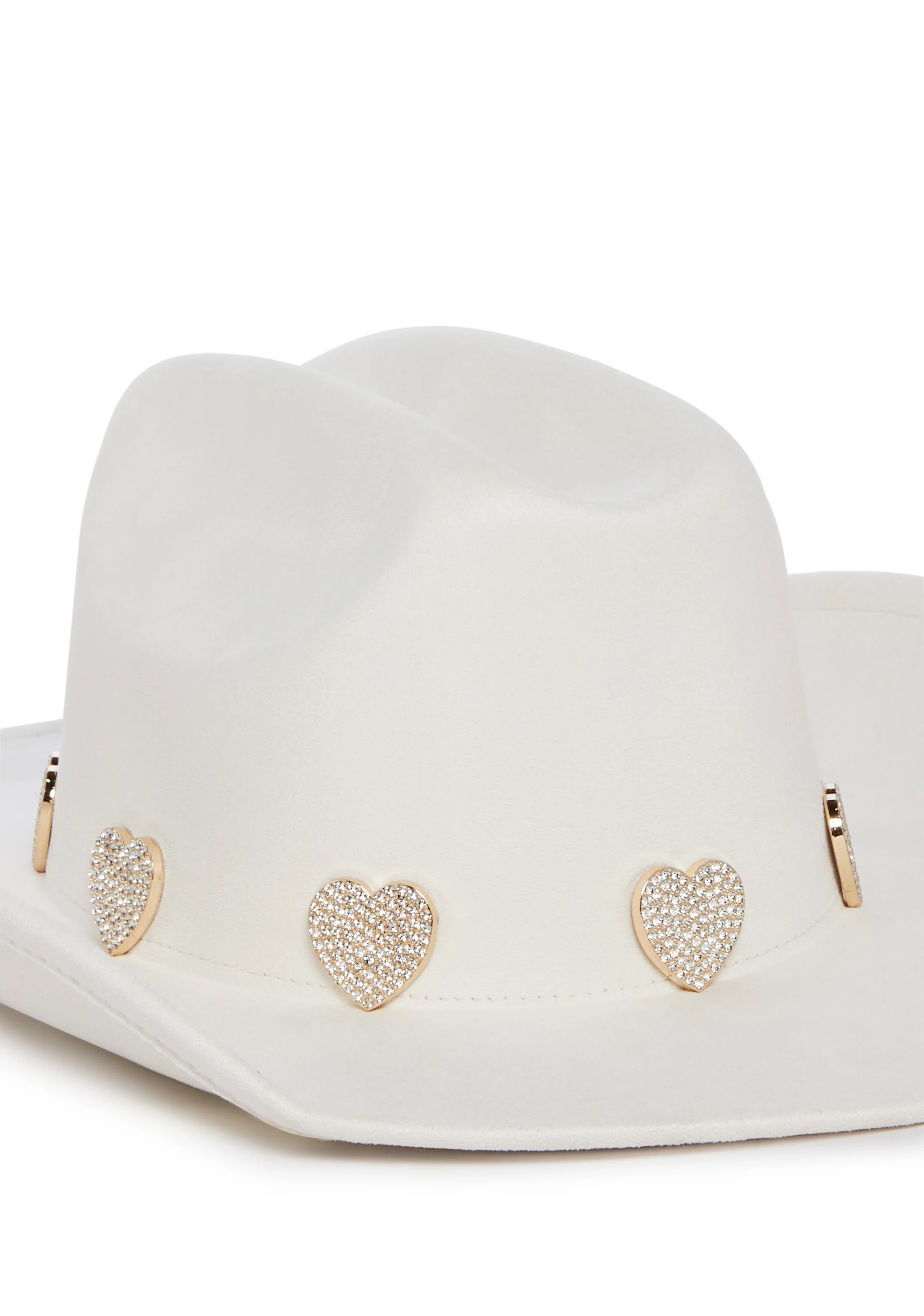Heart Of Gold Cowboy Hat - White - Image 5
