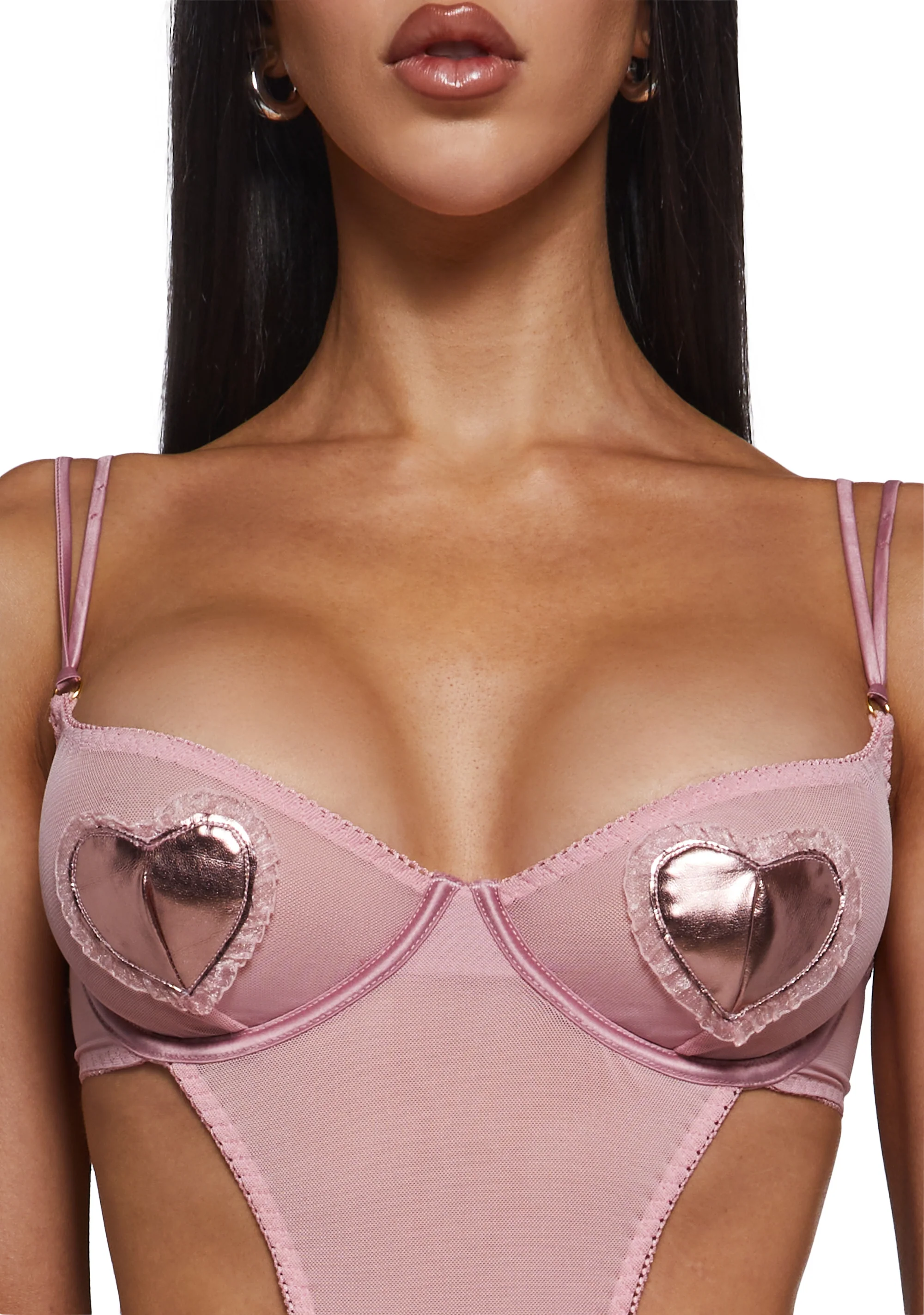 Heart Of Metals Mesh Teddy - Pink - Image 5