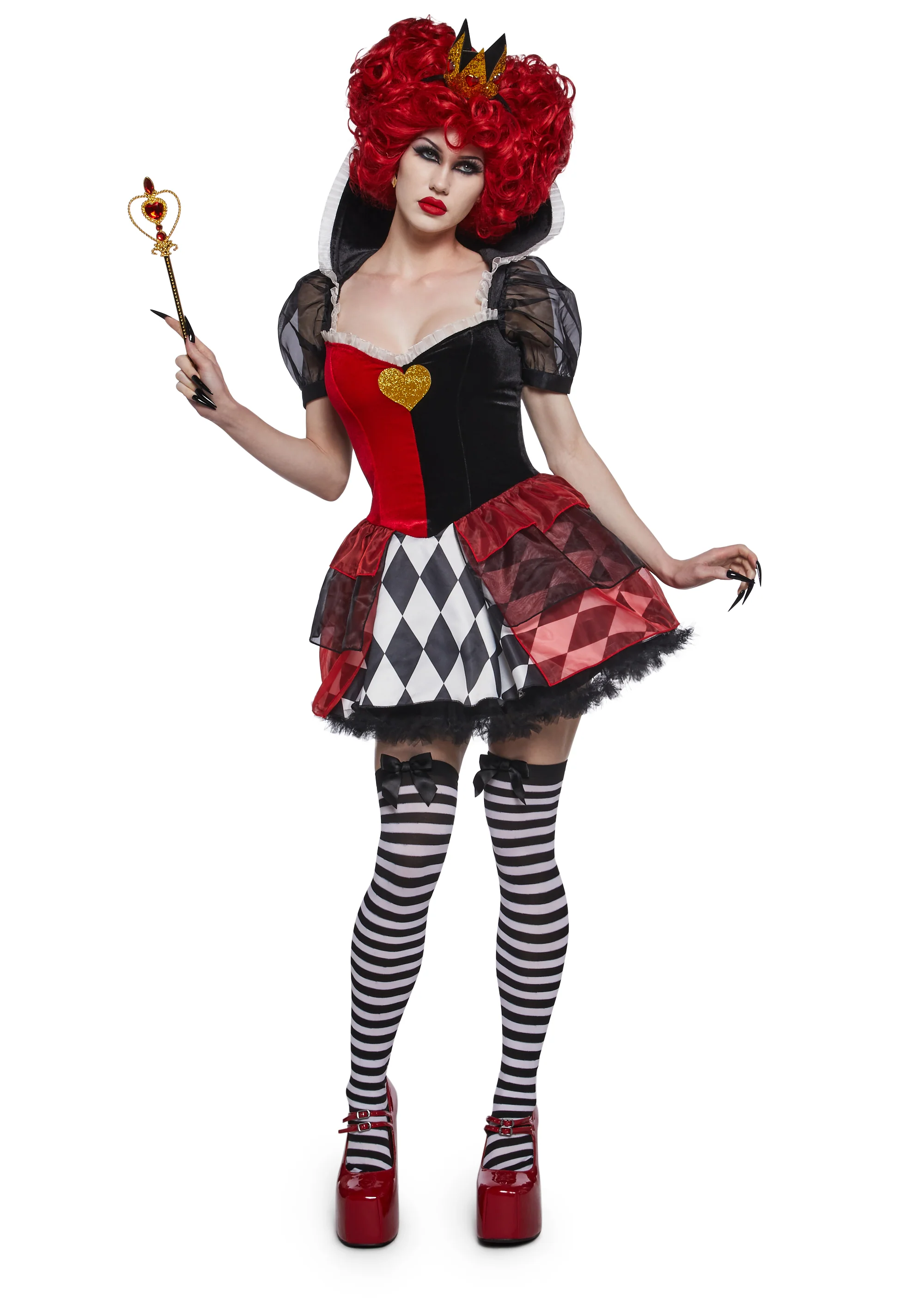 Wonderland Heart Queen Costume - Image 2