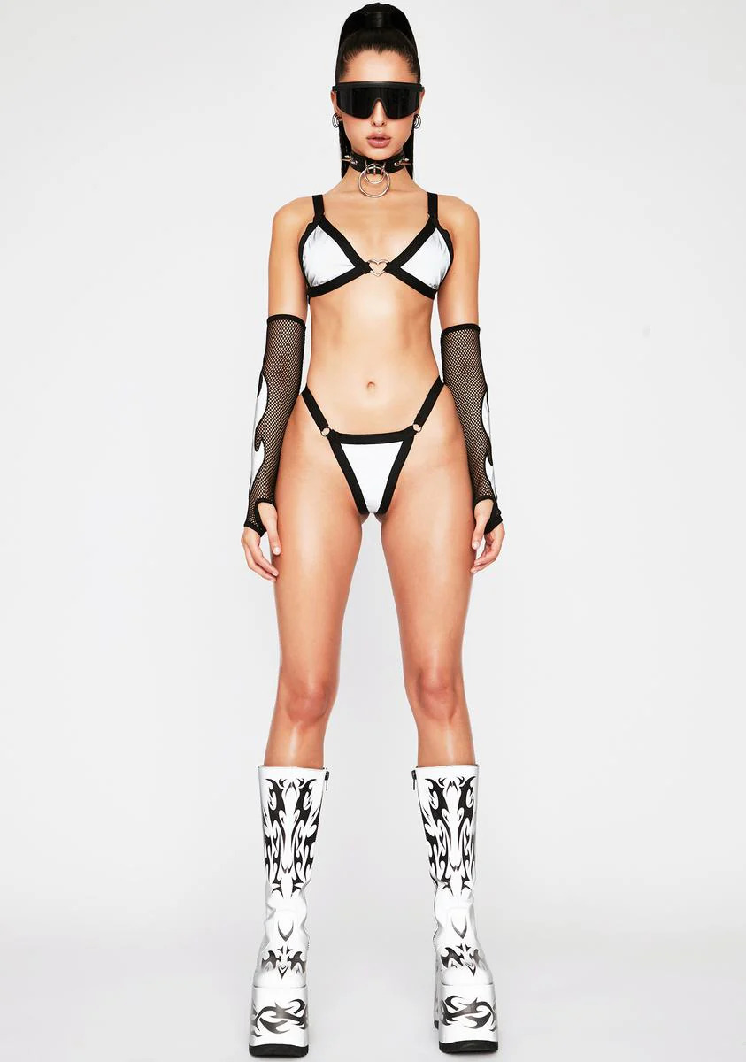 Heart Reflective Bikini Set - Image 3