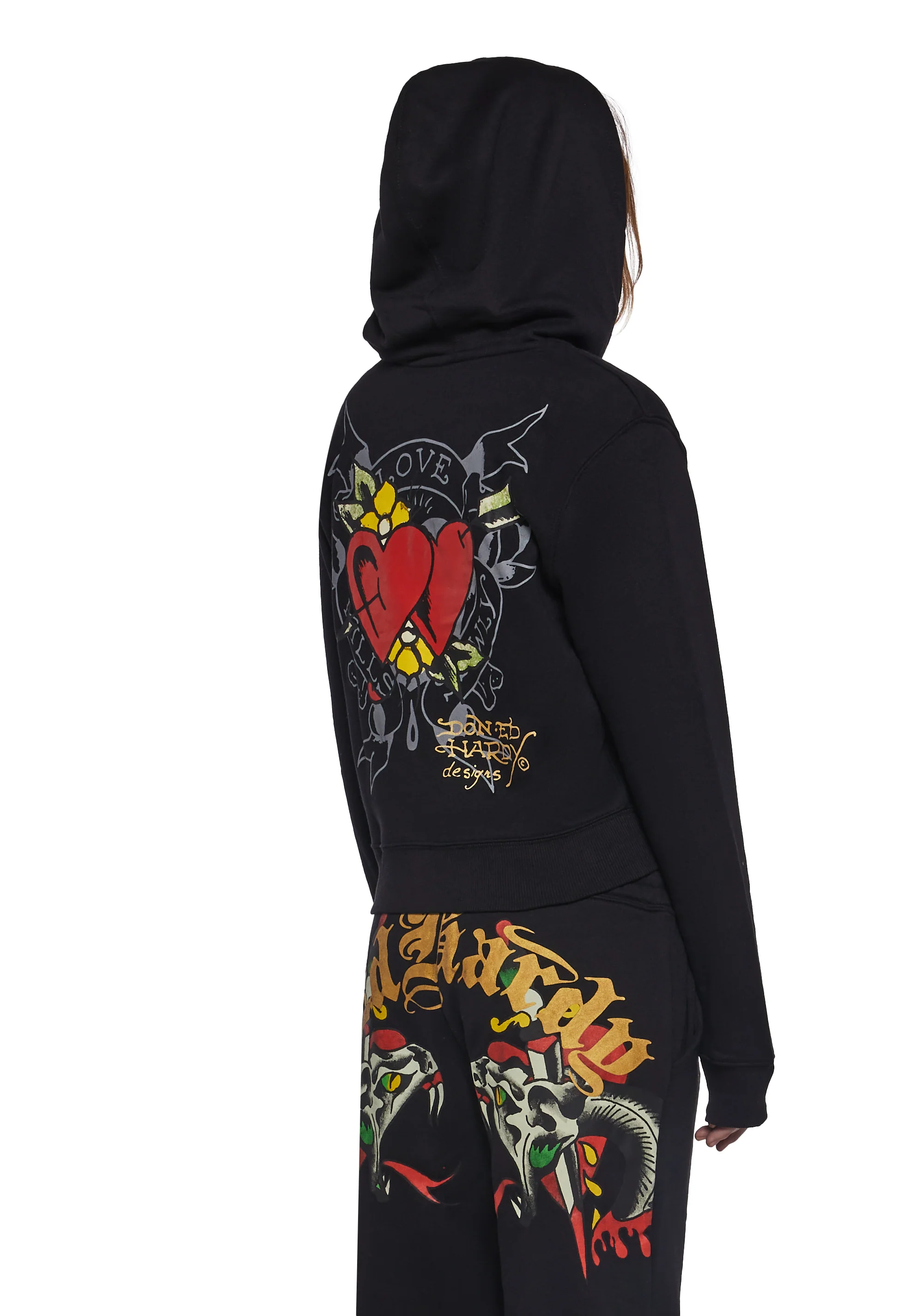 Heart Snake Zip Front Hoodie - Image 4