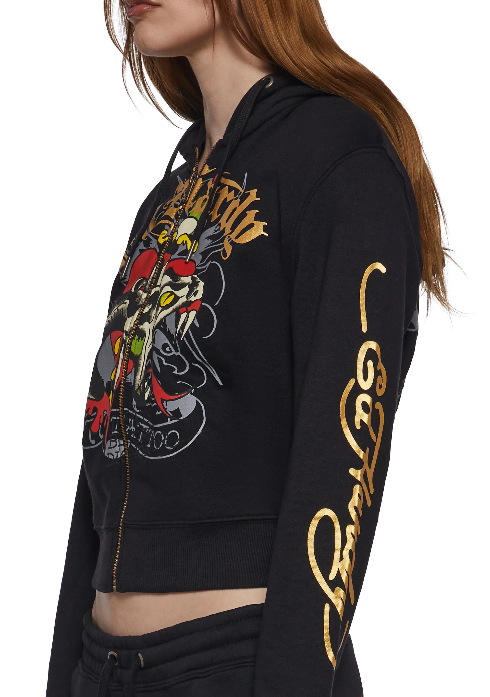Heart Snake Zip Front Hoodie - Image 8