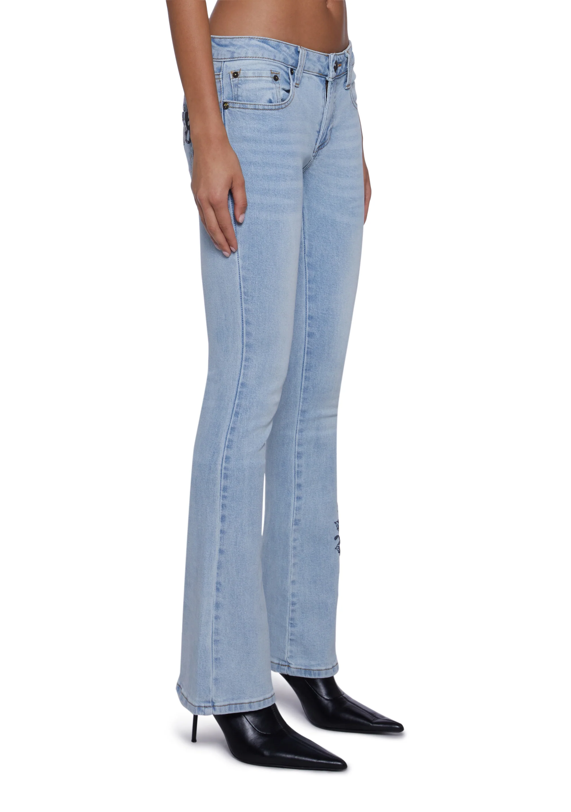 Hearts Bootcut Jeans - Image 3