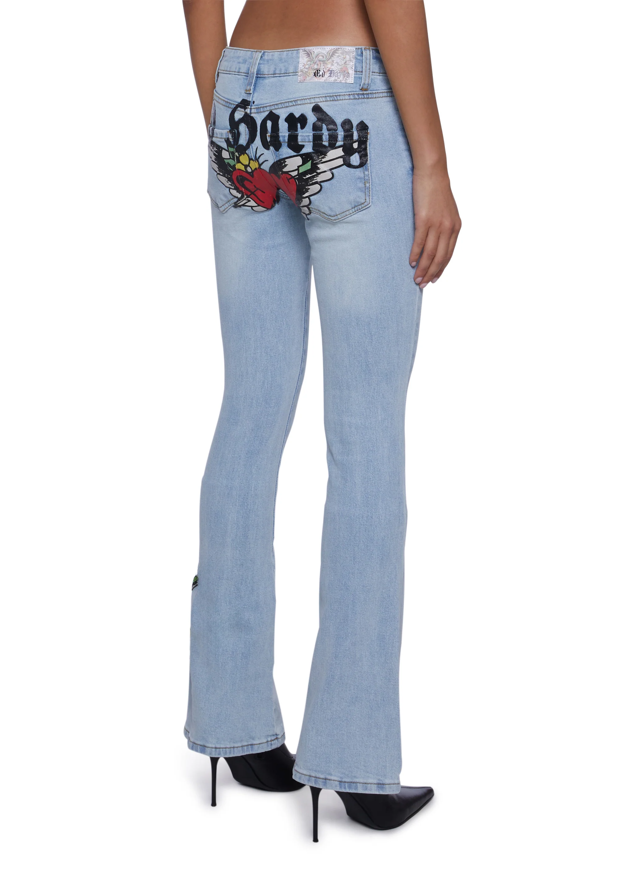 Hearts Bootcut Jeans - Image 4