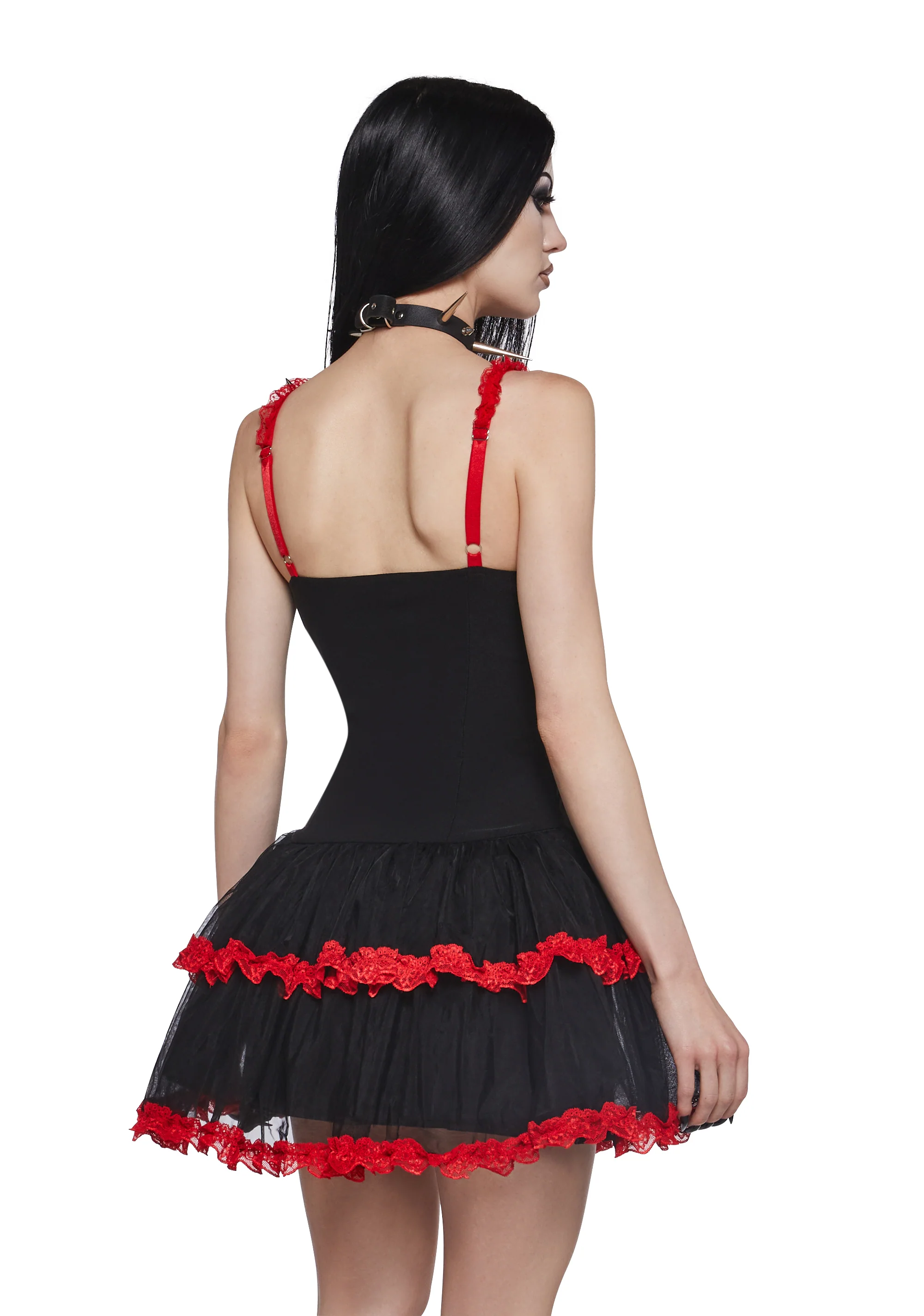 Heartsick Harlequin Mini Dress - Image 4