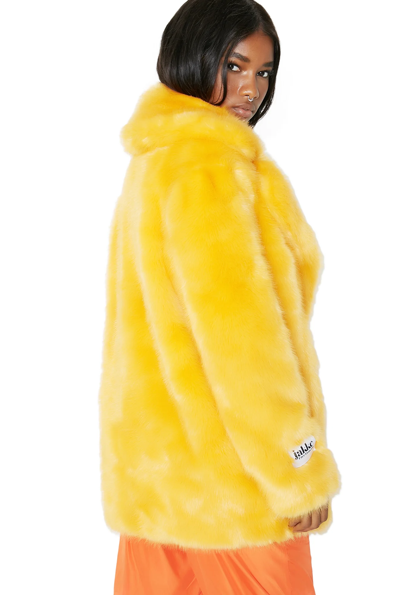 Heather Fuzzy Faux Fur Coat - Image 4