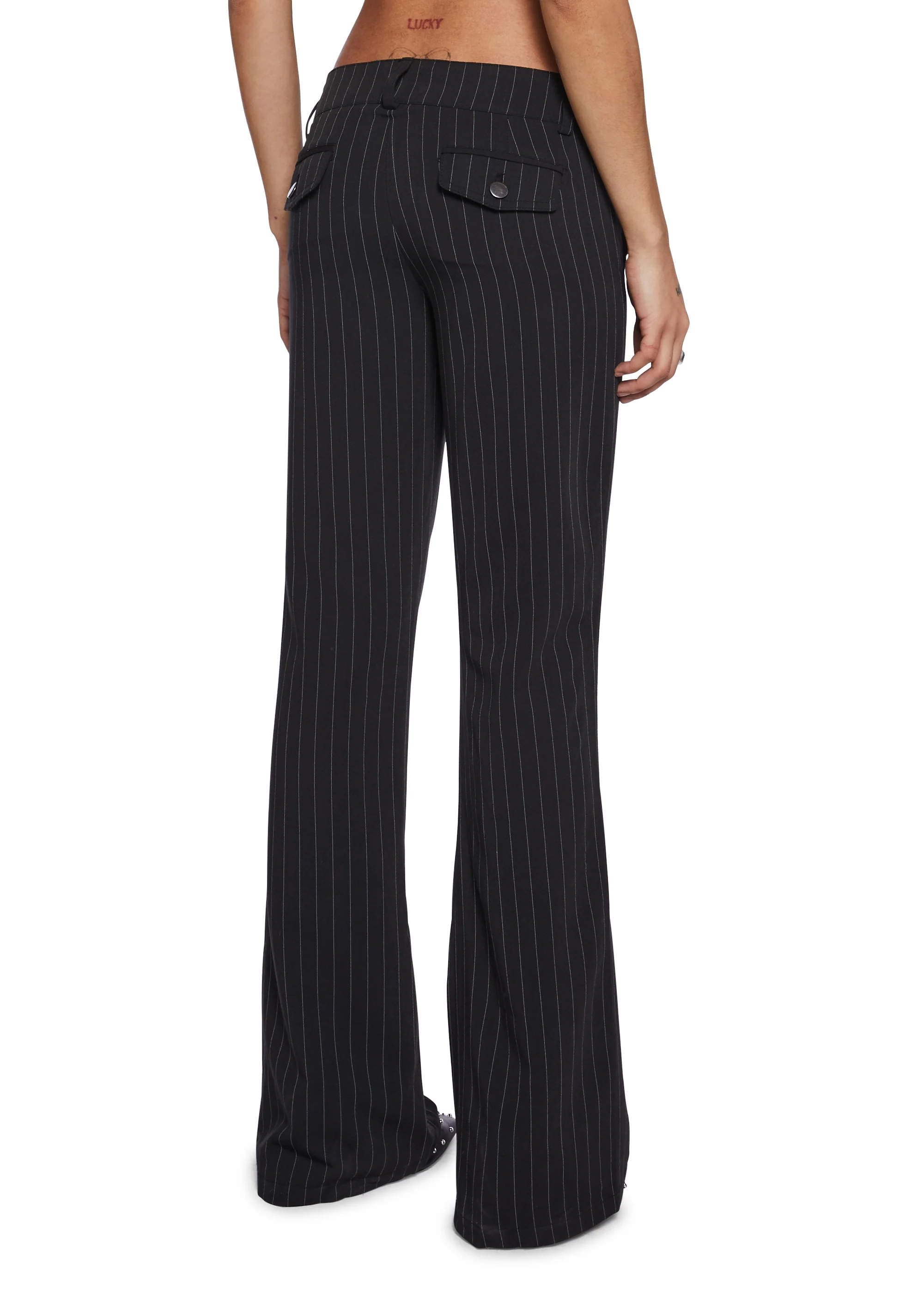 Heather Pinstripe Trousers - Image 4