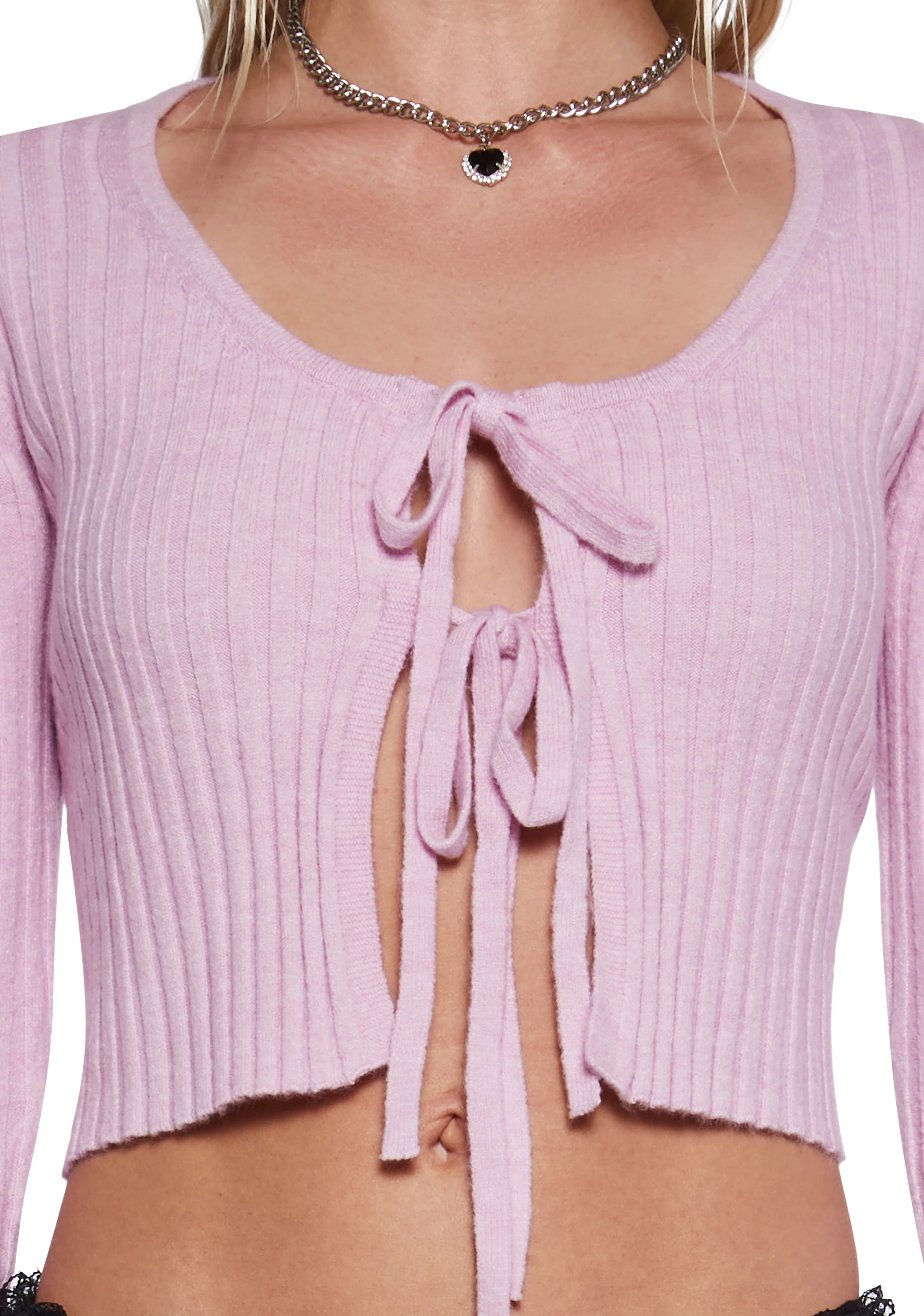 Heating Up Tie Front Cardigan - Image 5