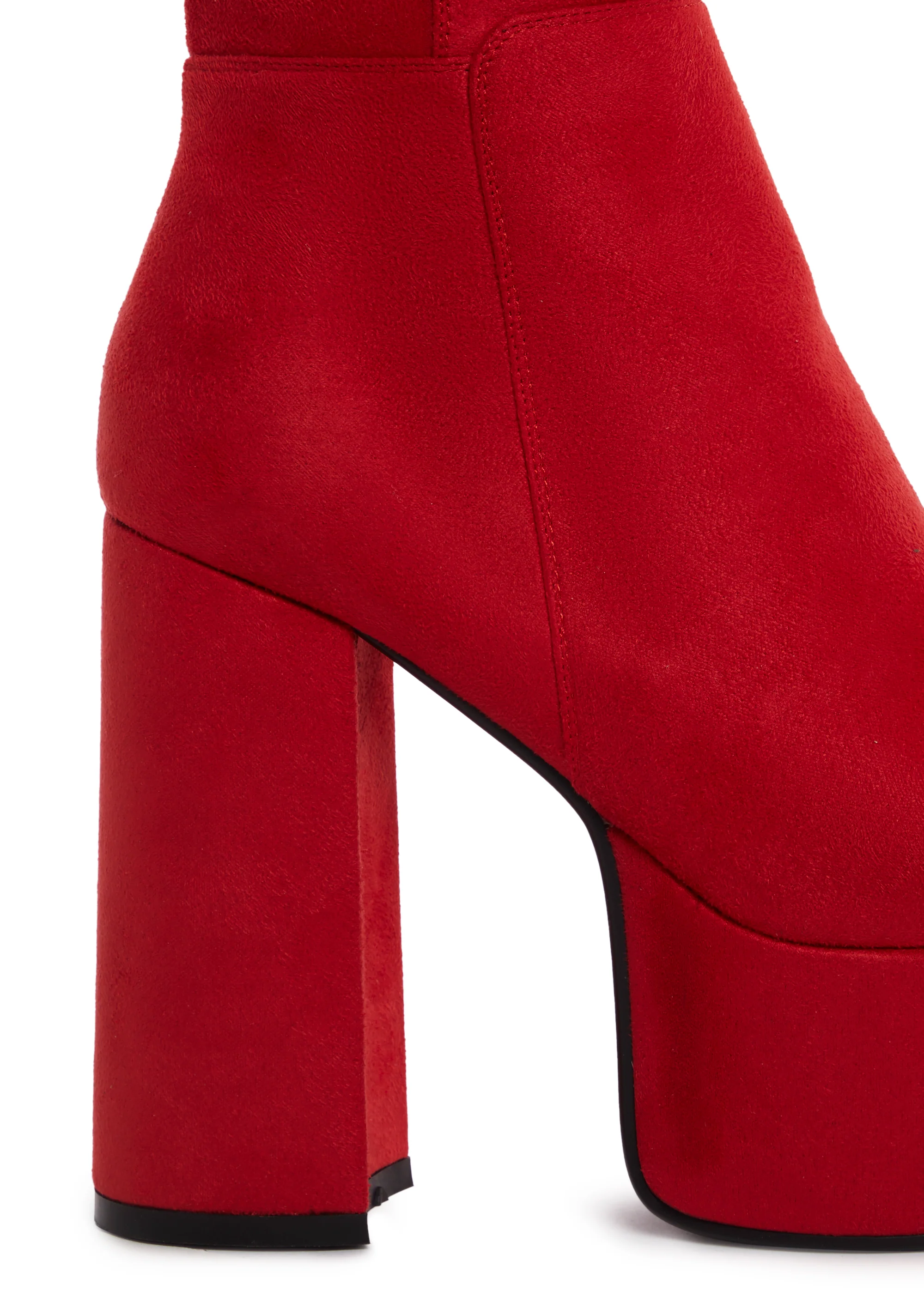 Heaven Knows Platform Boots - Red - Image 2