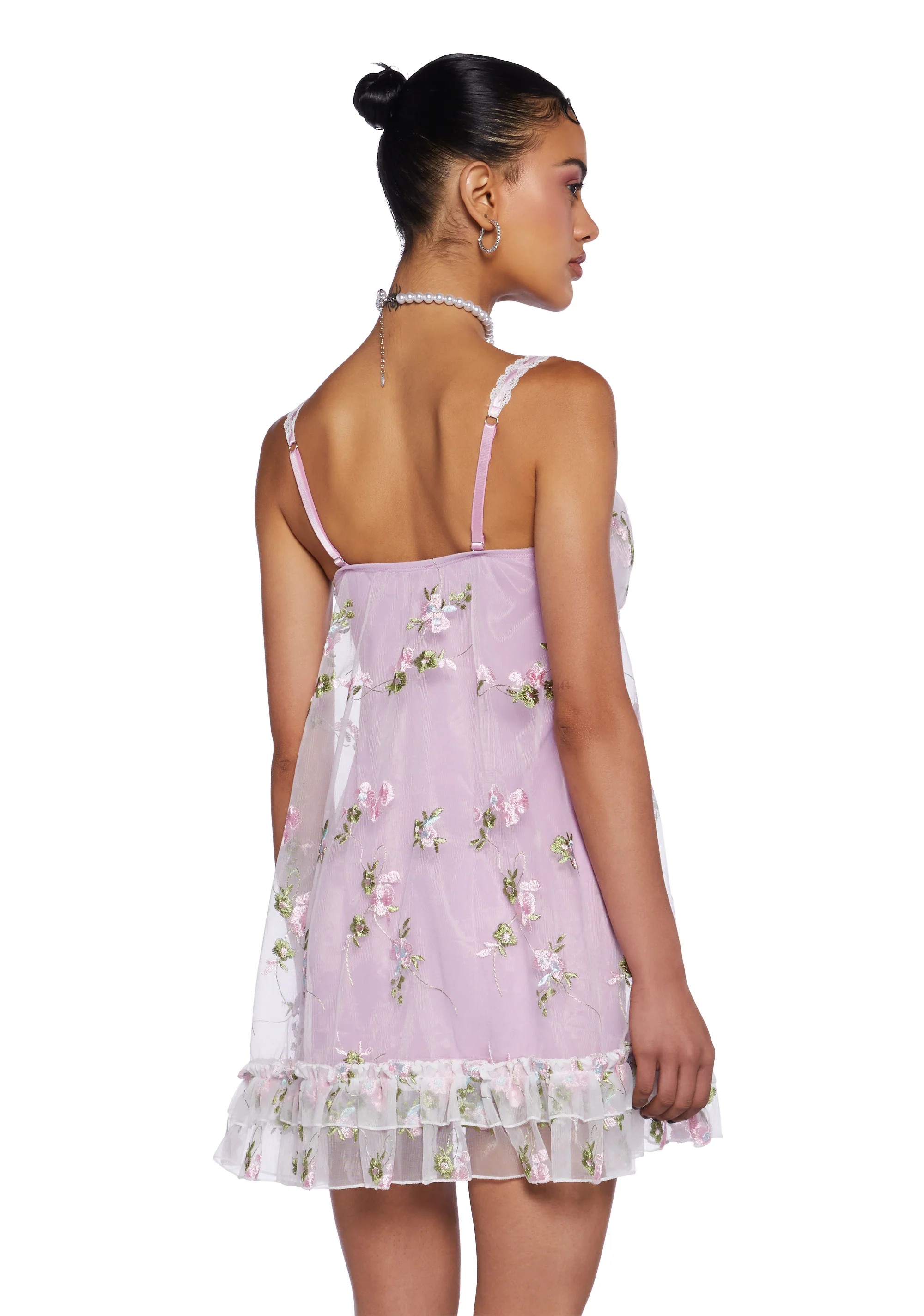 Heaven Struck Babydoll Dress - Pink - Image 4