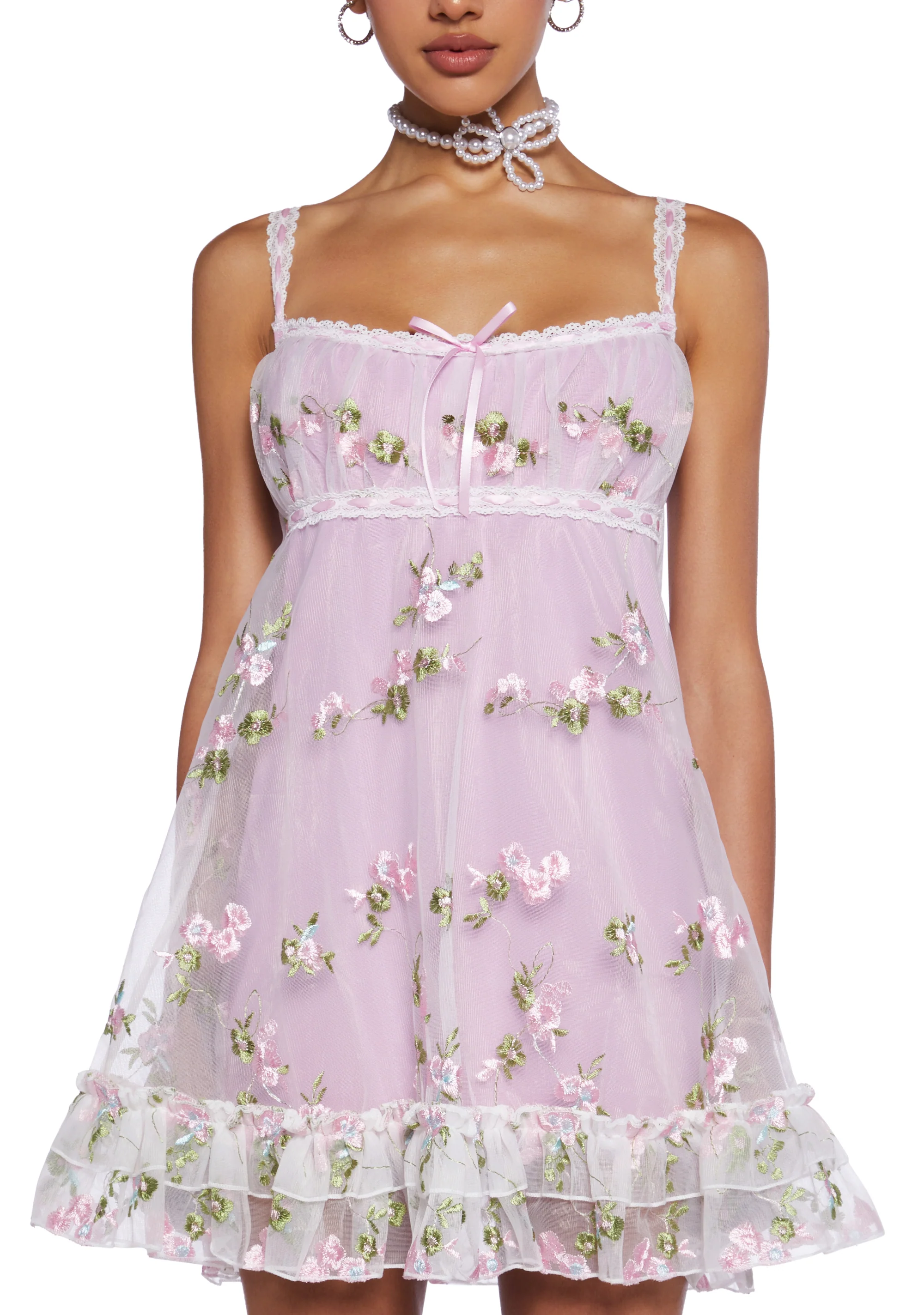 Heaven Struck Babydoll Dress - Pink - Image 5