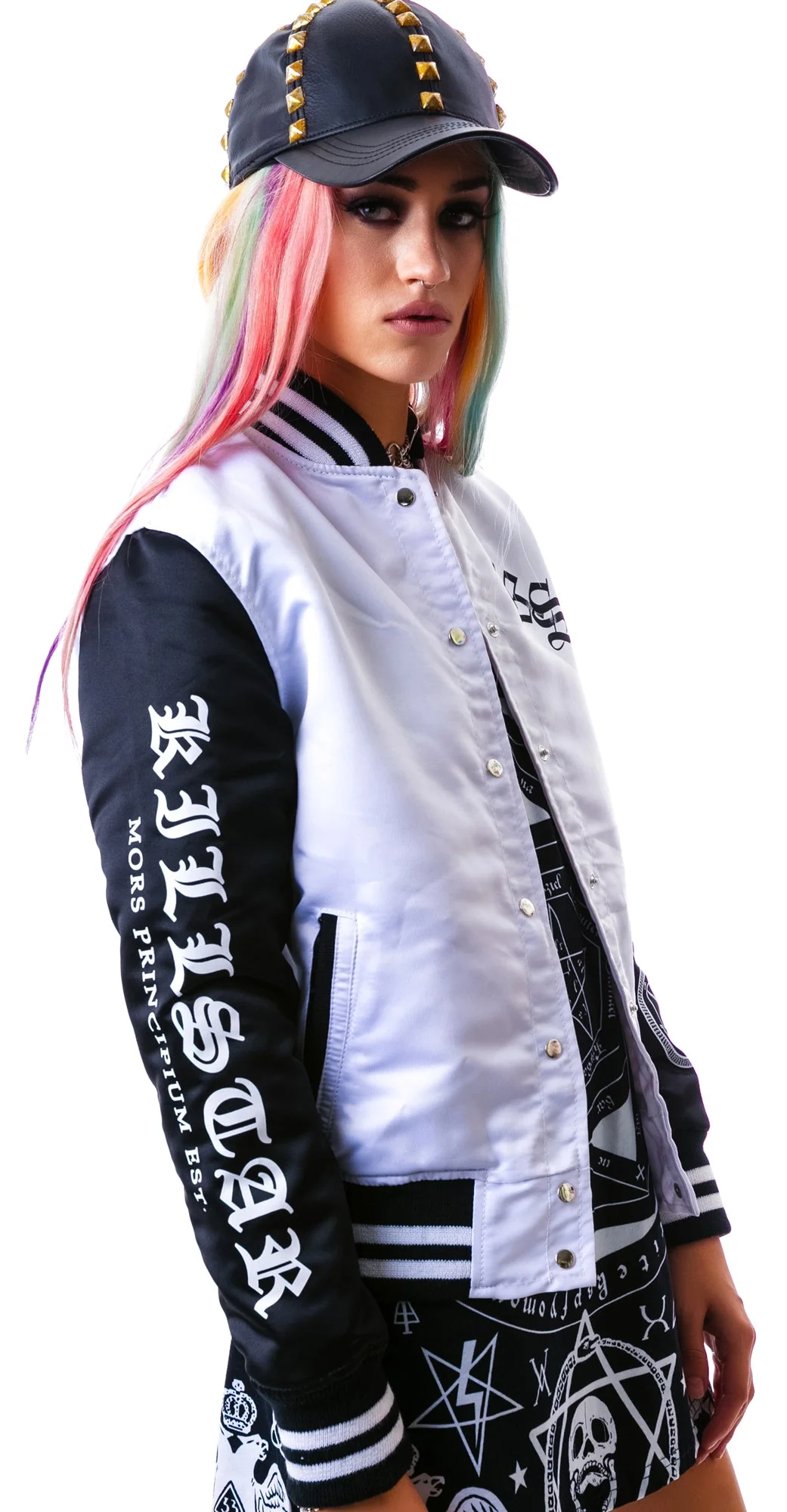 Hell Yeah Varsity Jacket - Black - Image 2
