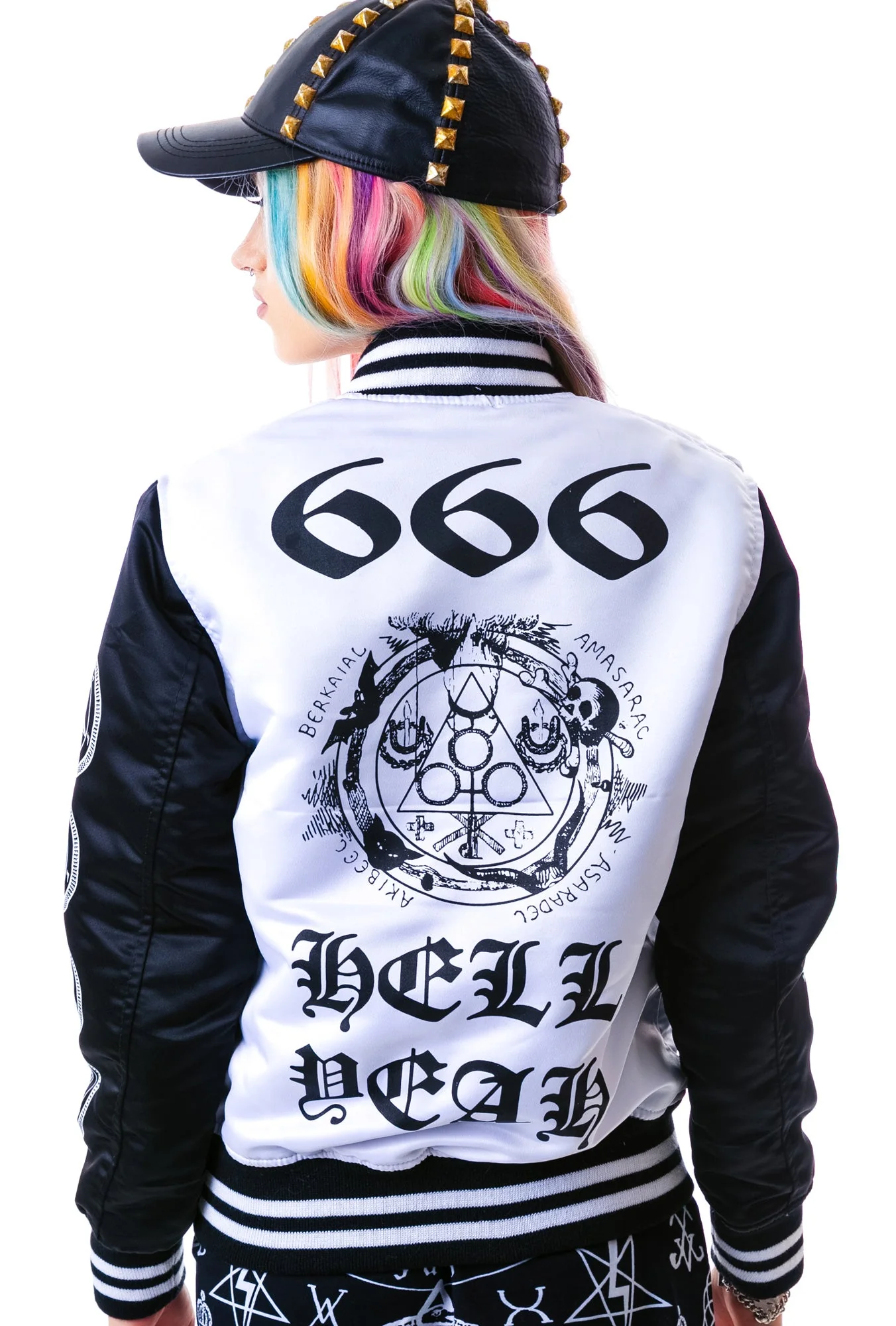 Hell Yeah Varsity Jacket - Black - Image 4