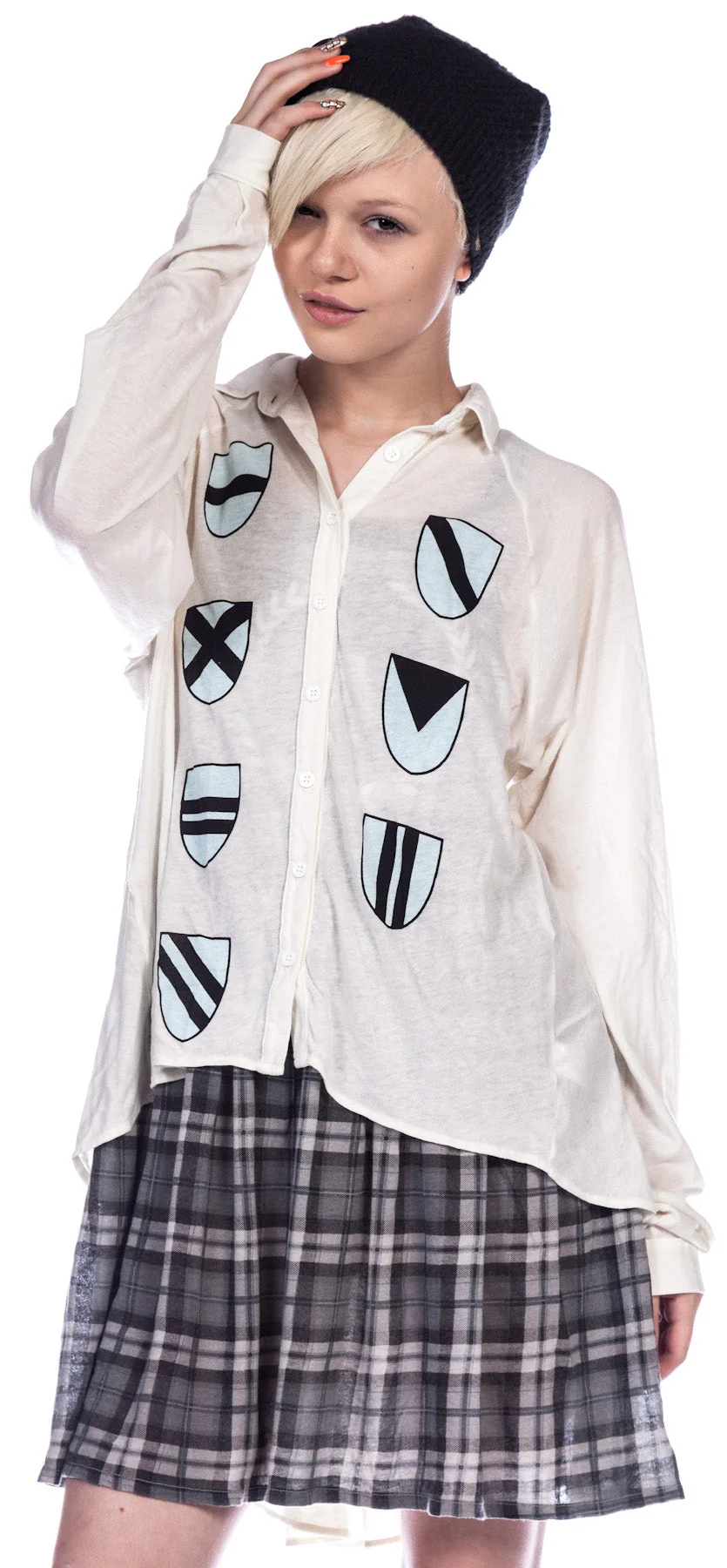 Heraldry Sunday Button Down Shirt - Black - Image 9