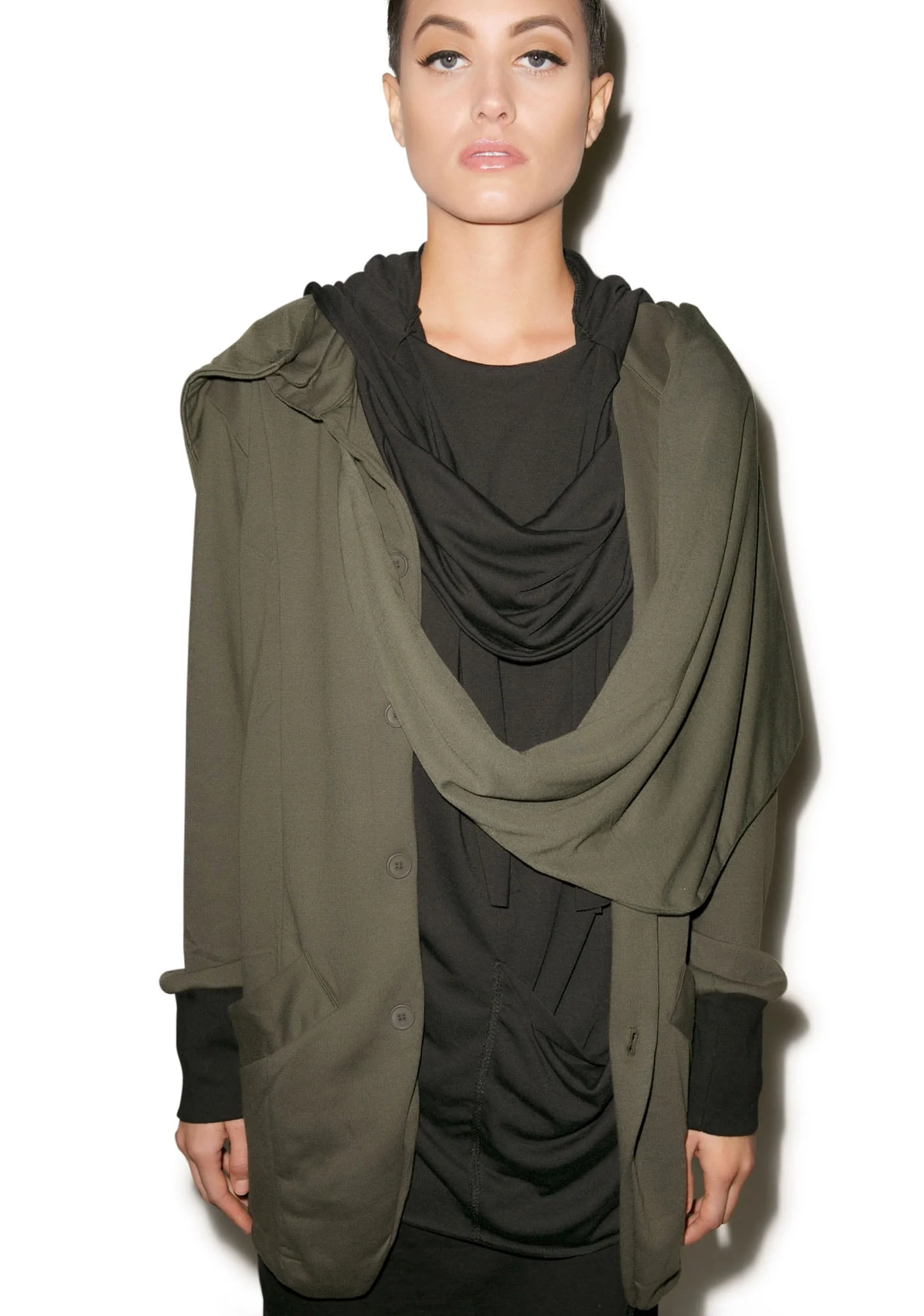 Hero Button Down Top - Black - Image 2