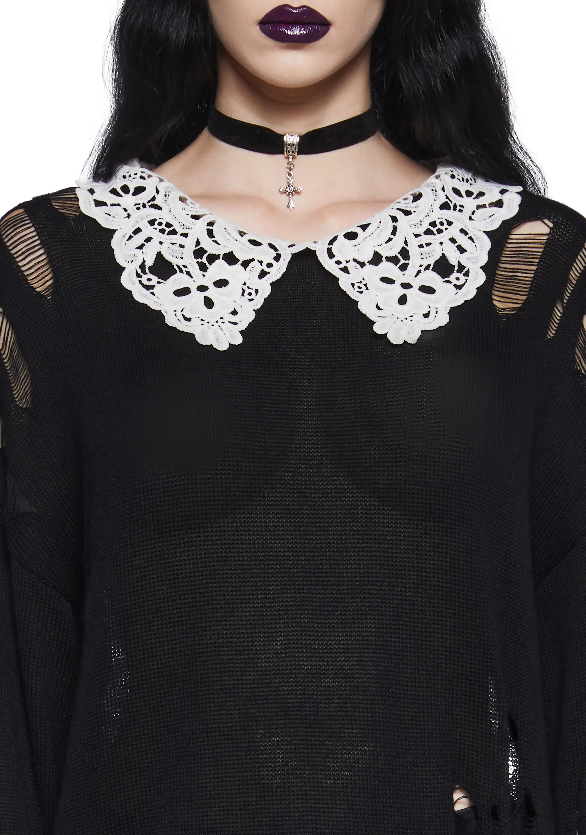 Hexed Vices Distressed Sweater - Image 6