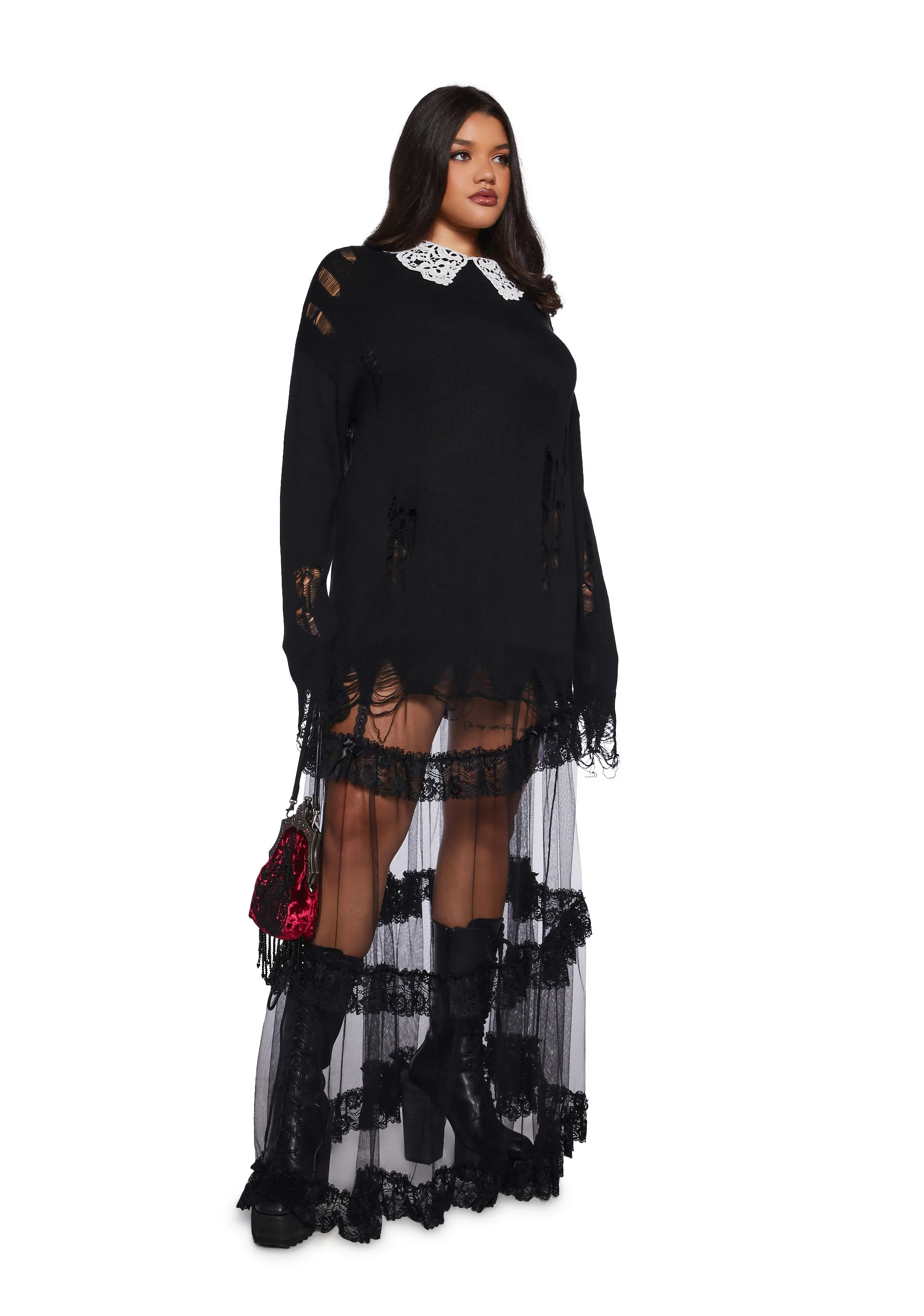 Hexed Vices Distressed Sweater - Image 7