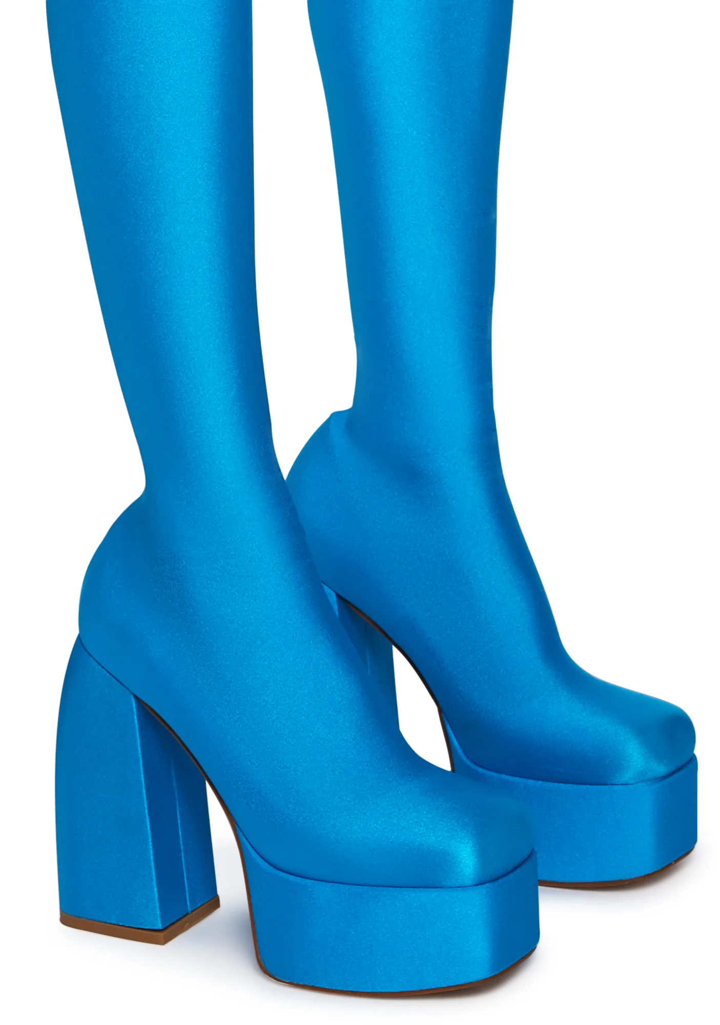 Hey Hey Platform Pant Boots- Blue - Image 2